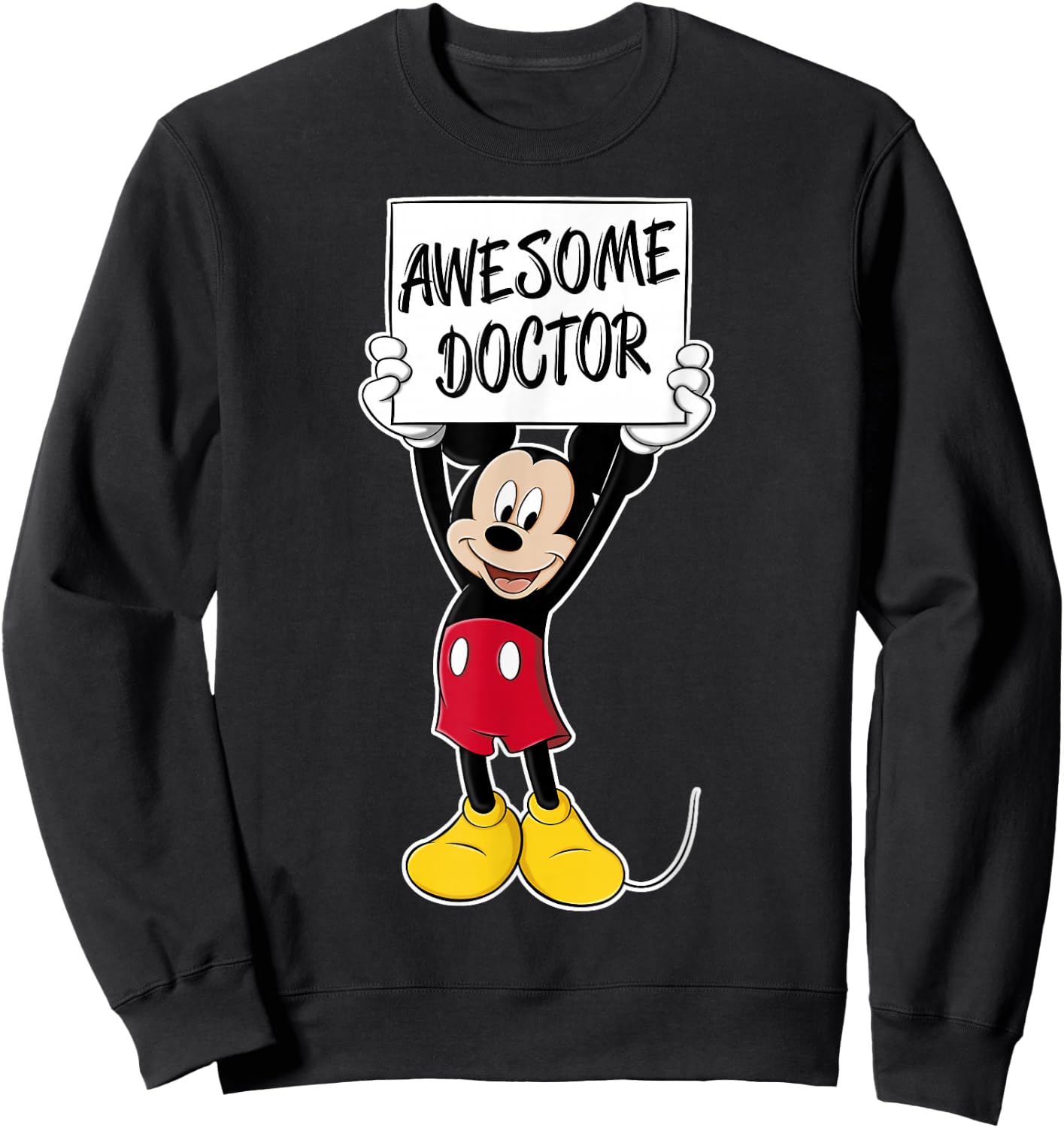 Disney Mickey Mouse Awesome Doctor Sweatshirt - Sweatshirt | Black