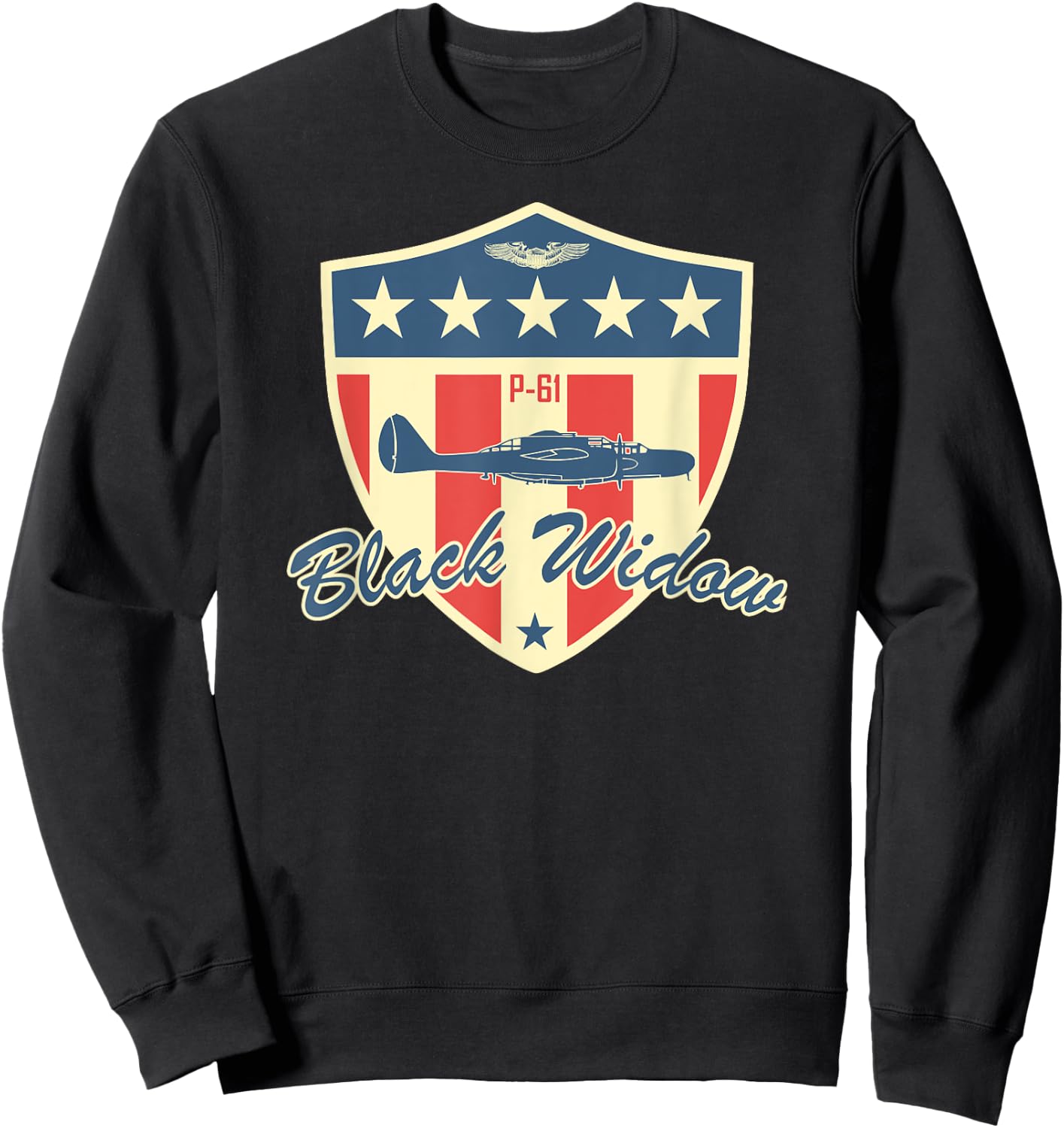 WW2 Air Force USAAF - P-61 Black Widow Sweatshirt - Sweatshirt | Black