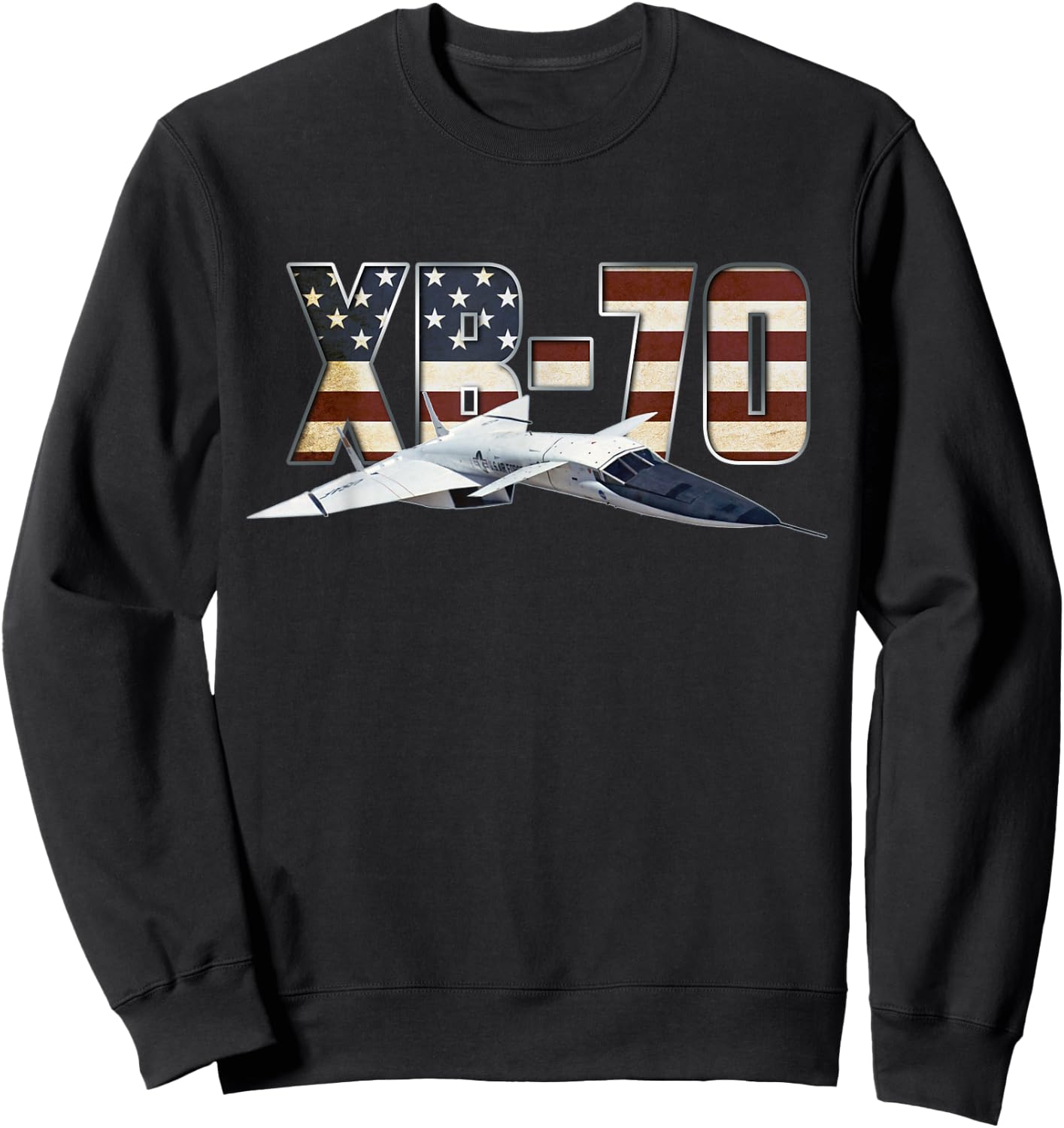 XB-70 Valkyrie US Bomber Jet Aircraft Plane Airplane Sweatshirt - Sweatshirt | Black