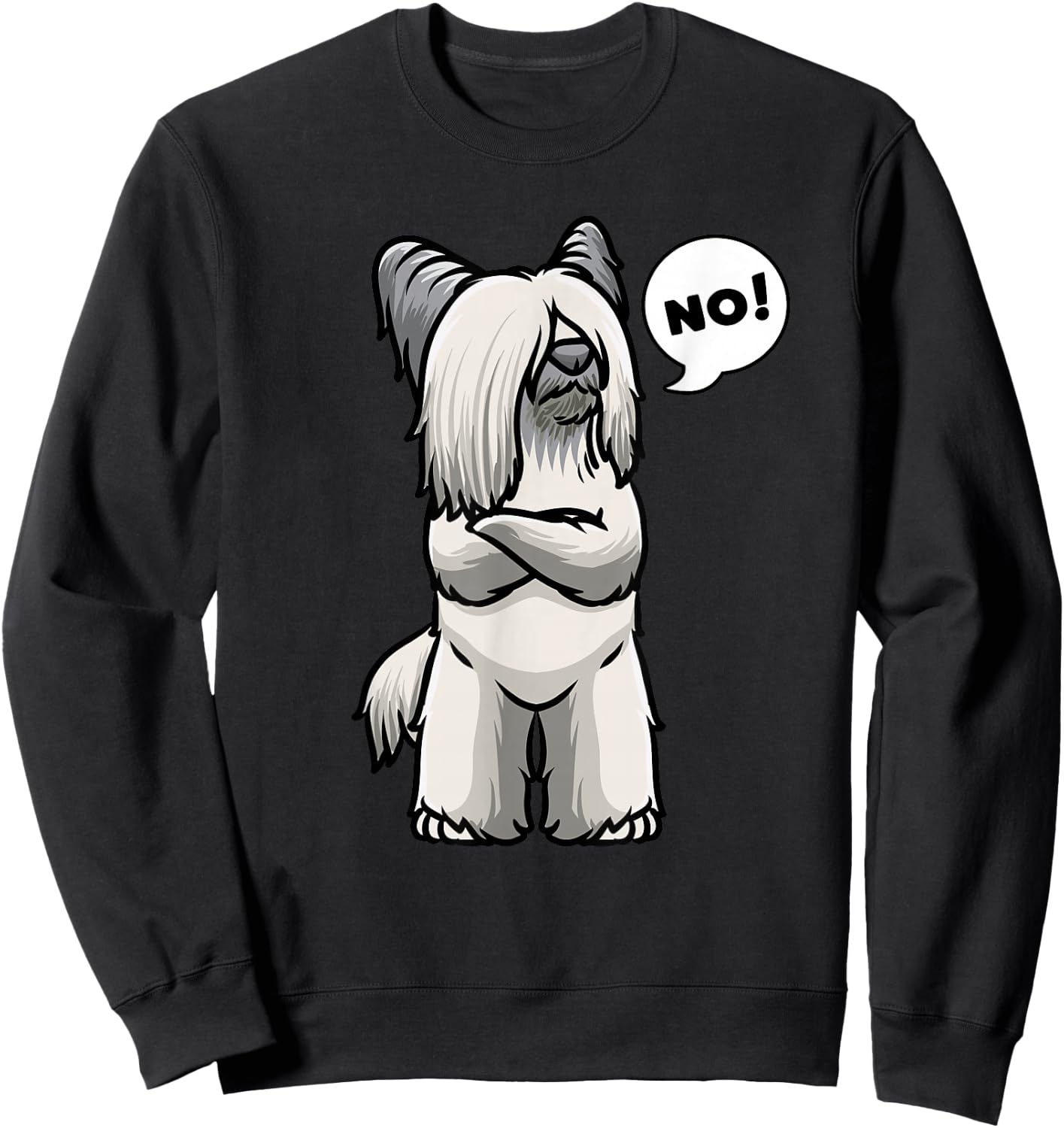 Skye Terrier Dog Sweatshirt - Sweatshirt | Black