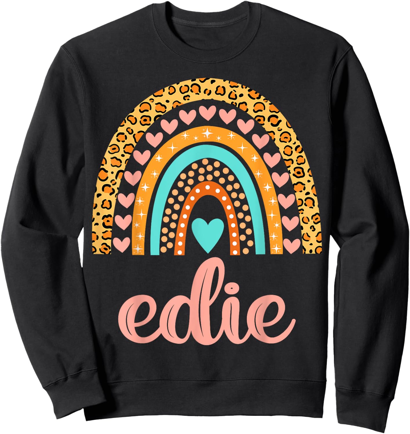 Edie Edie Name Birthday Shirt Gift Sweatshirt - Sweatshirt | Black