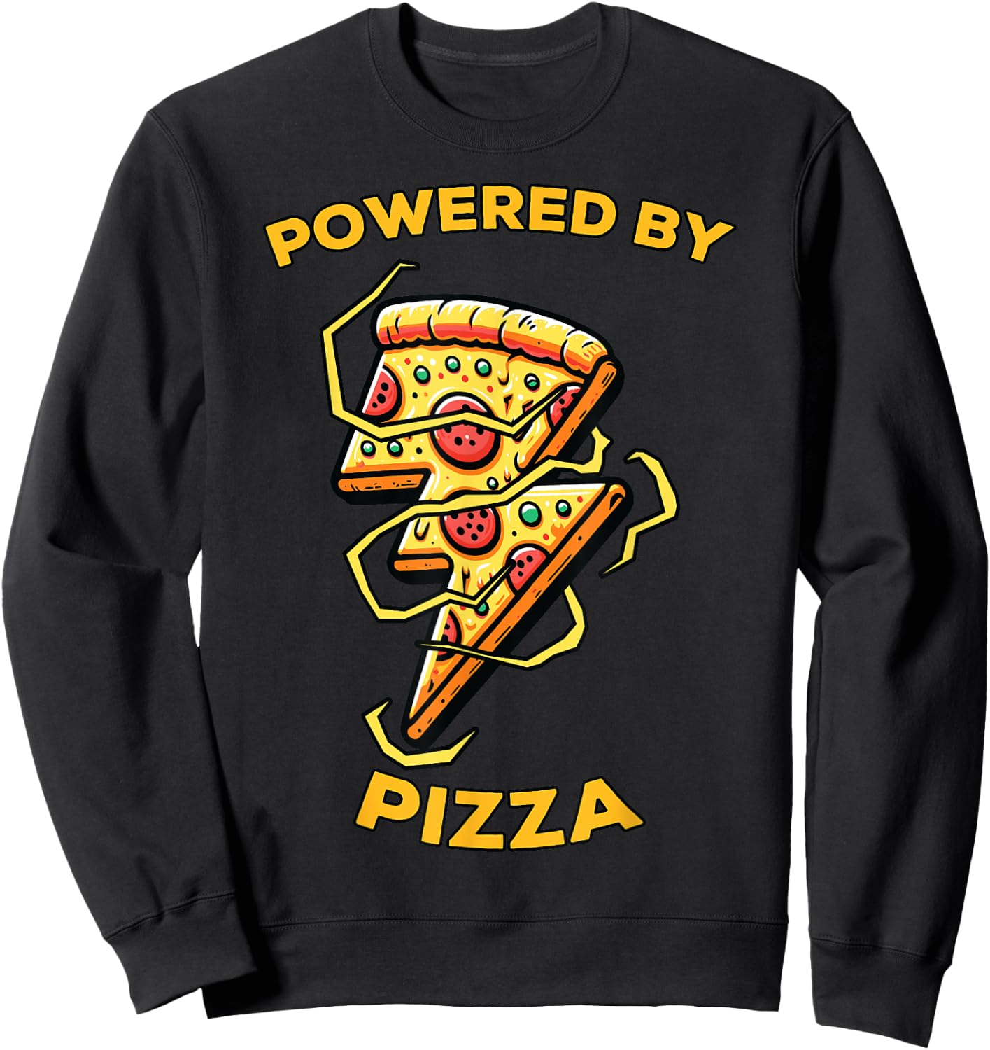 Pizza Quote Pizza Lovers Funny Food Pizza Sweatshirt - Sweatshirt | Black