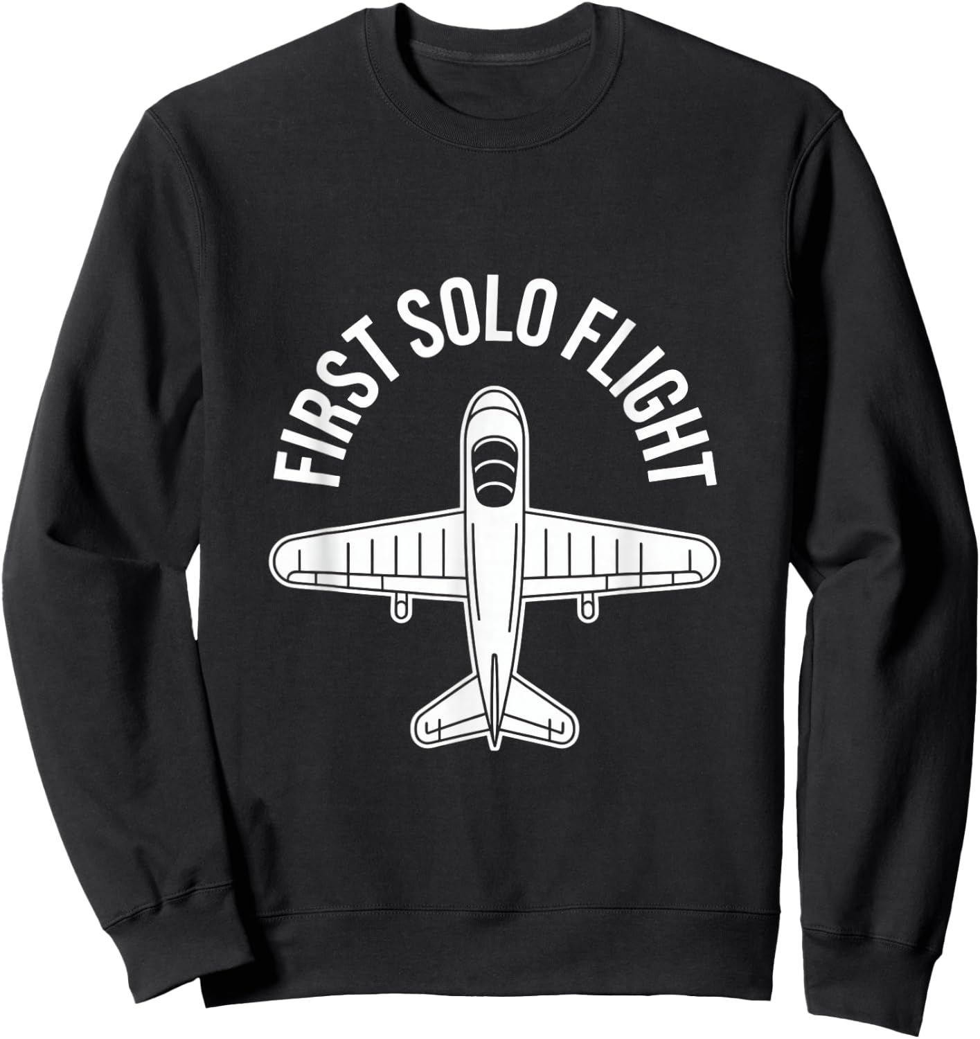 I Survived My First Solo Flight Aviation Sweatshirt - Sweatshirt | Black