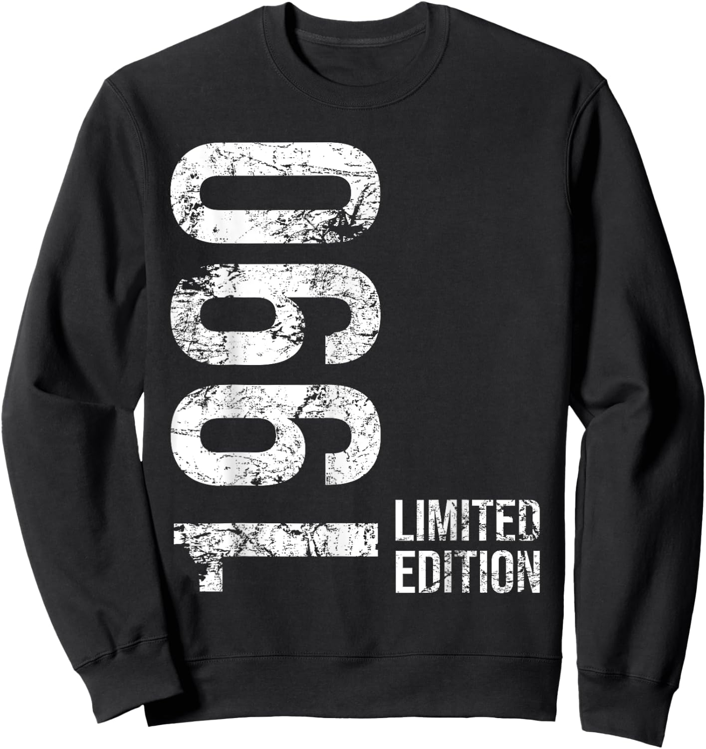 35th Birthday 35 Years Old Man Woman Vintage 1990 Sweatshirt - Sweatshirt | Black
