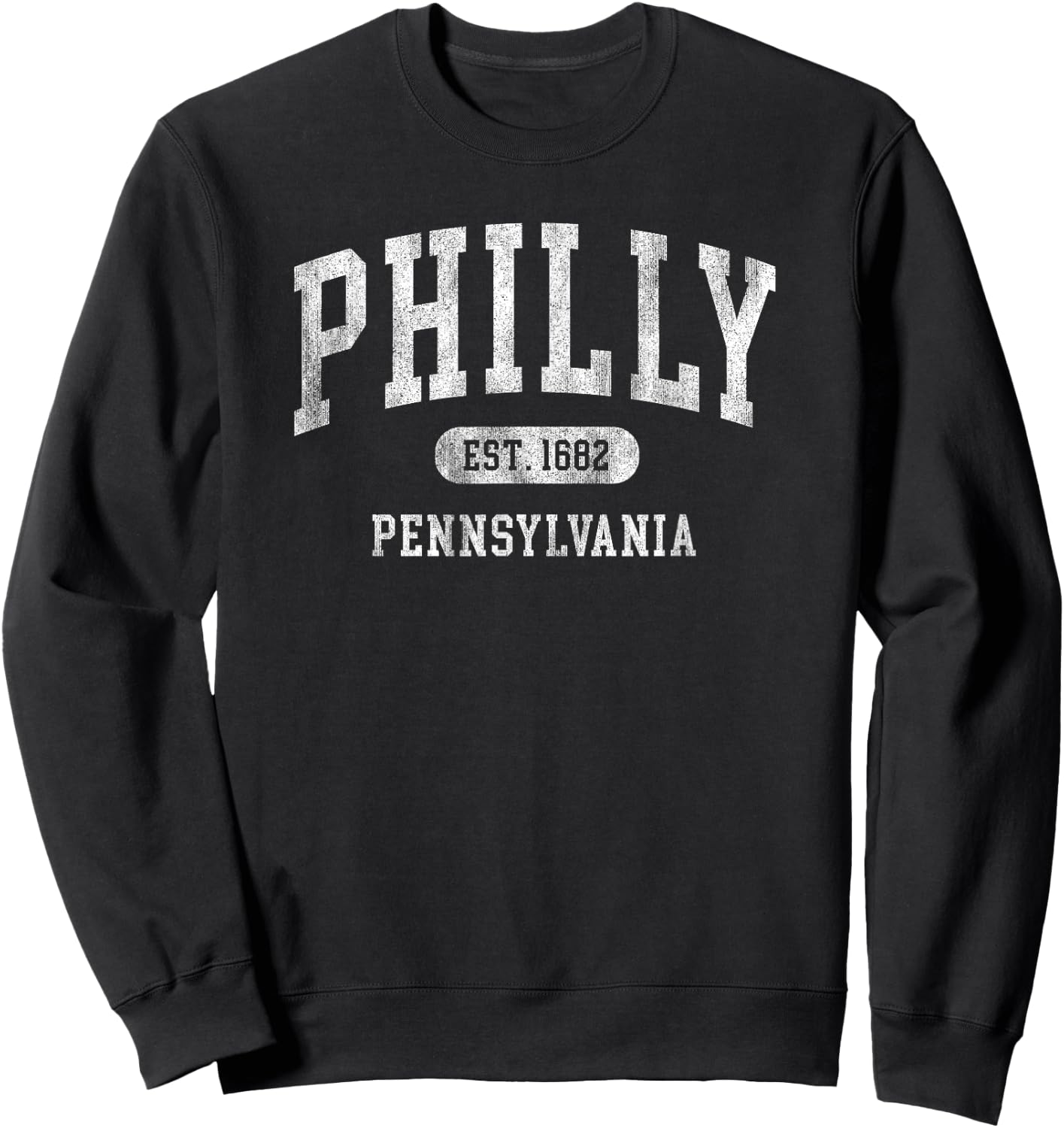 Philadelphia Pennsylvania retro throwback Philly Souvenir Sweatshirt - Sweatshirt | Black