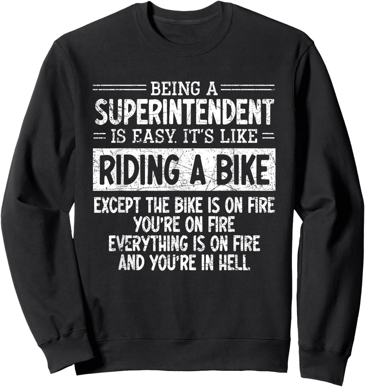 Superintendent – Controller Administrator Director Manager Sweatshirt - Sweatshirt | Black