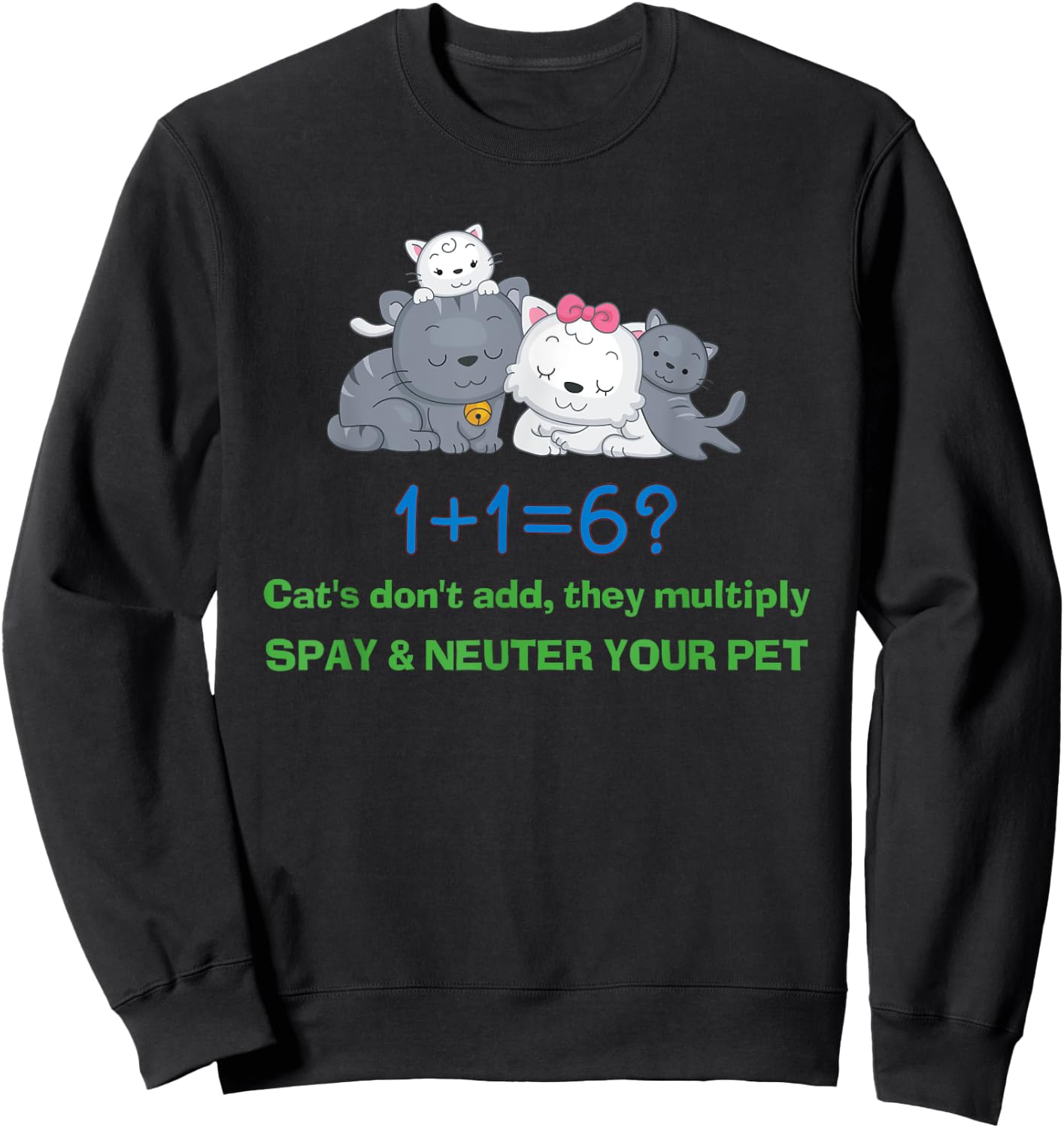 Lucky Dog Animal Rescue - Spay and Neuter Women Girls Kids Sweatshirt - Sweatshirt | Black