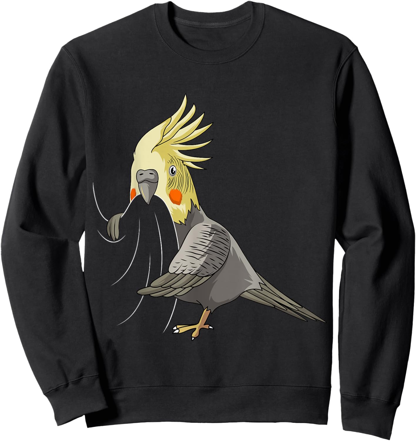 Cockatiel Lover Bird Lovers Women Kids Girl Sweatshirt - Sweatshirt | Black