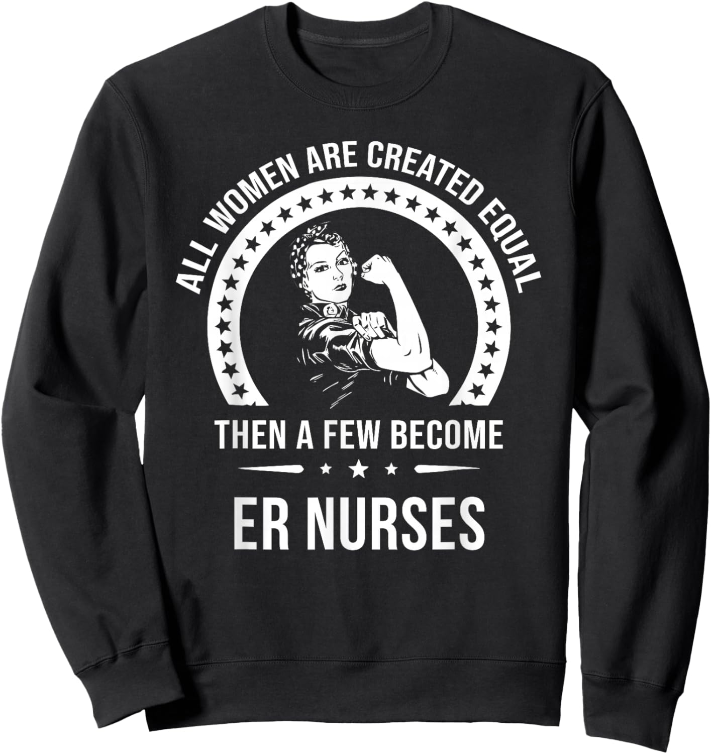 ER Nurse Shirts | ER Nurse Sweatshirt - Sweatshirt | Black