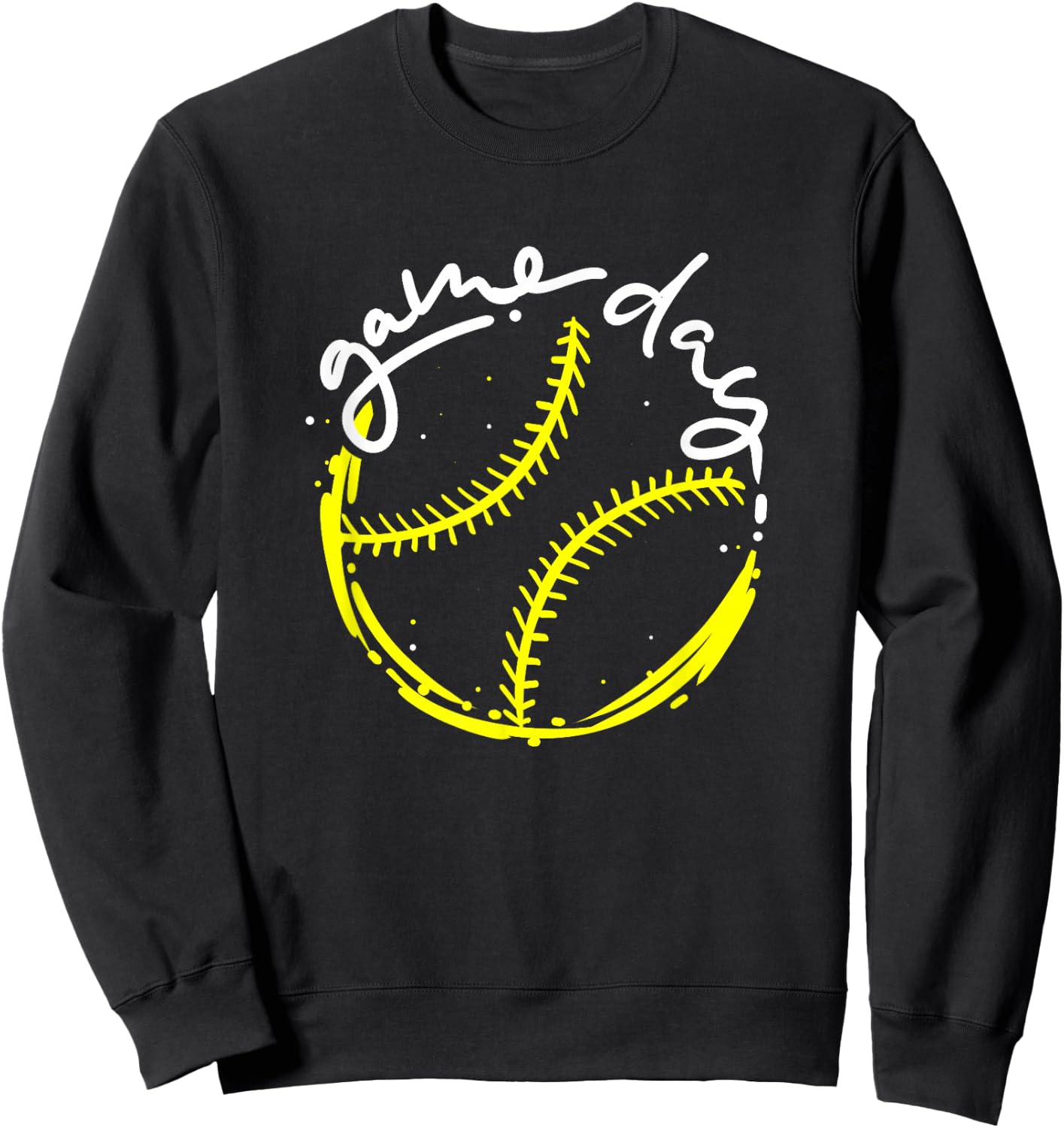 Game Day Baseball Life, Softball Life for Mom Boys Girls Sweatshirt - Sweatshirt | Black