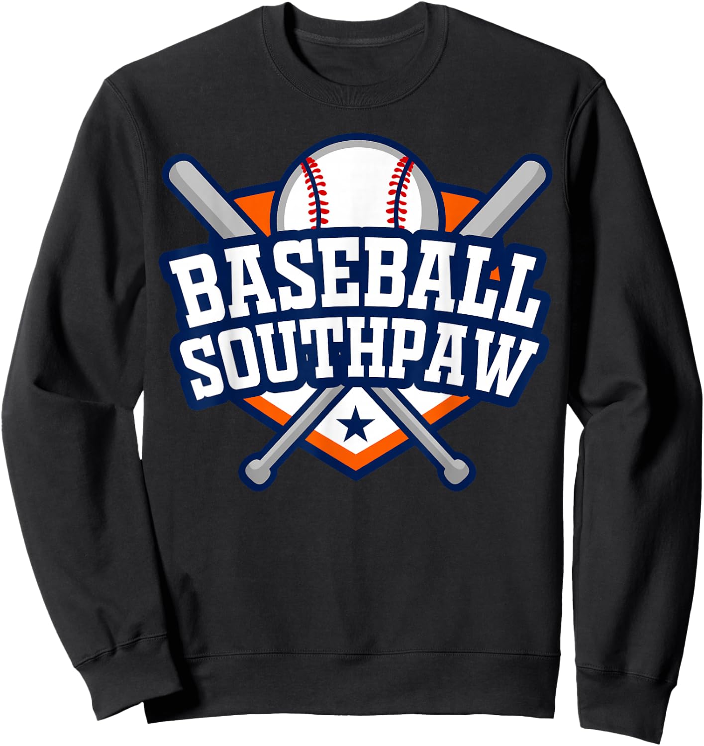 Baseball Southpaw - Left Handed Players Rule - Lefty Sweatshirt - Sweatshirt | Black