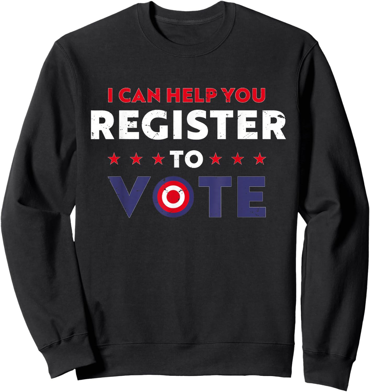 Midterm election or I Can Help You Register to Vote Sweatshirt - Sweatshirt | Black