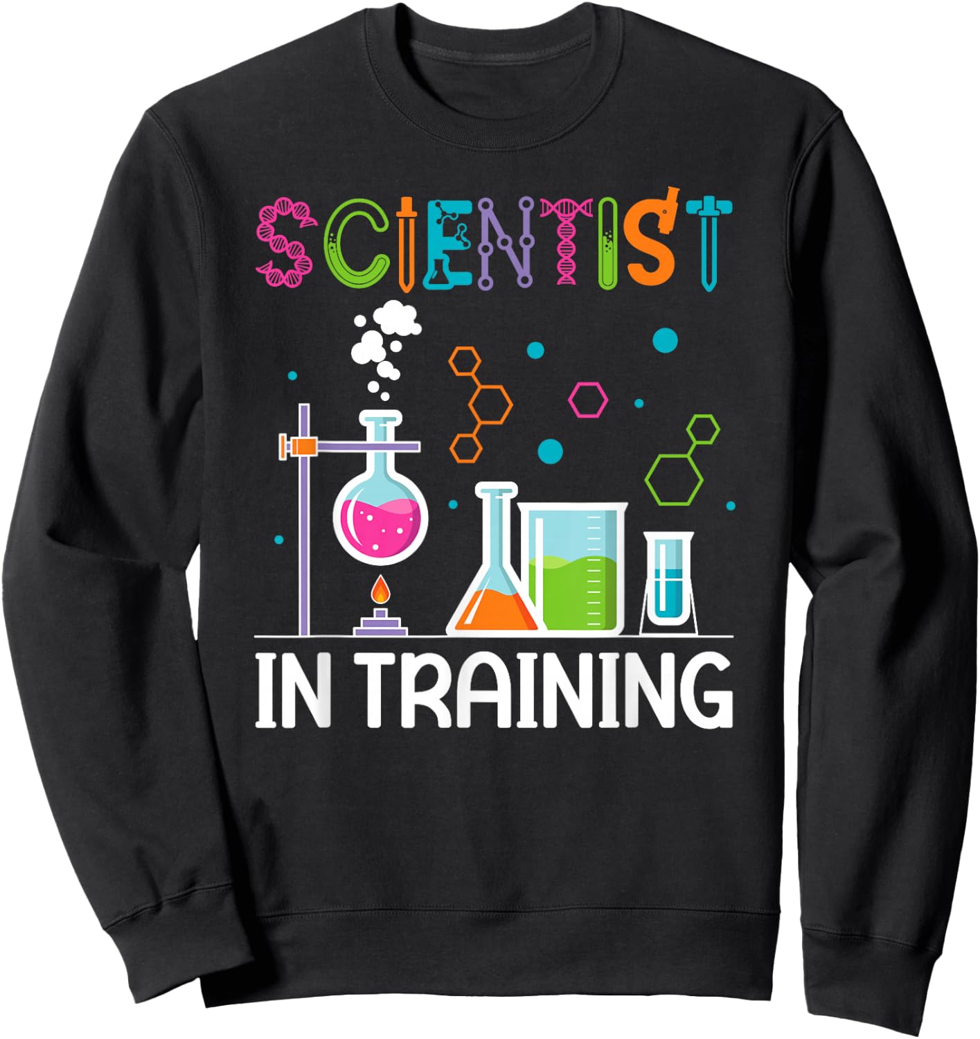 Future Scientist in Training Kids Scientist Boy Science Sweatshirt - Sweatshirt | Black