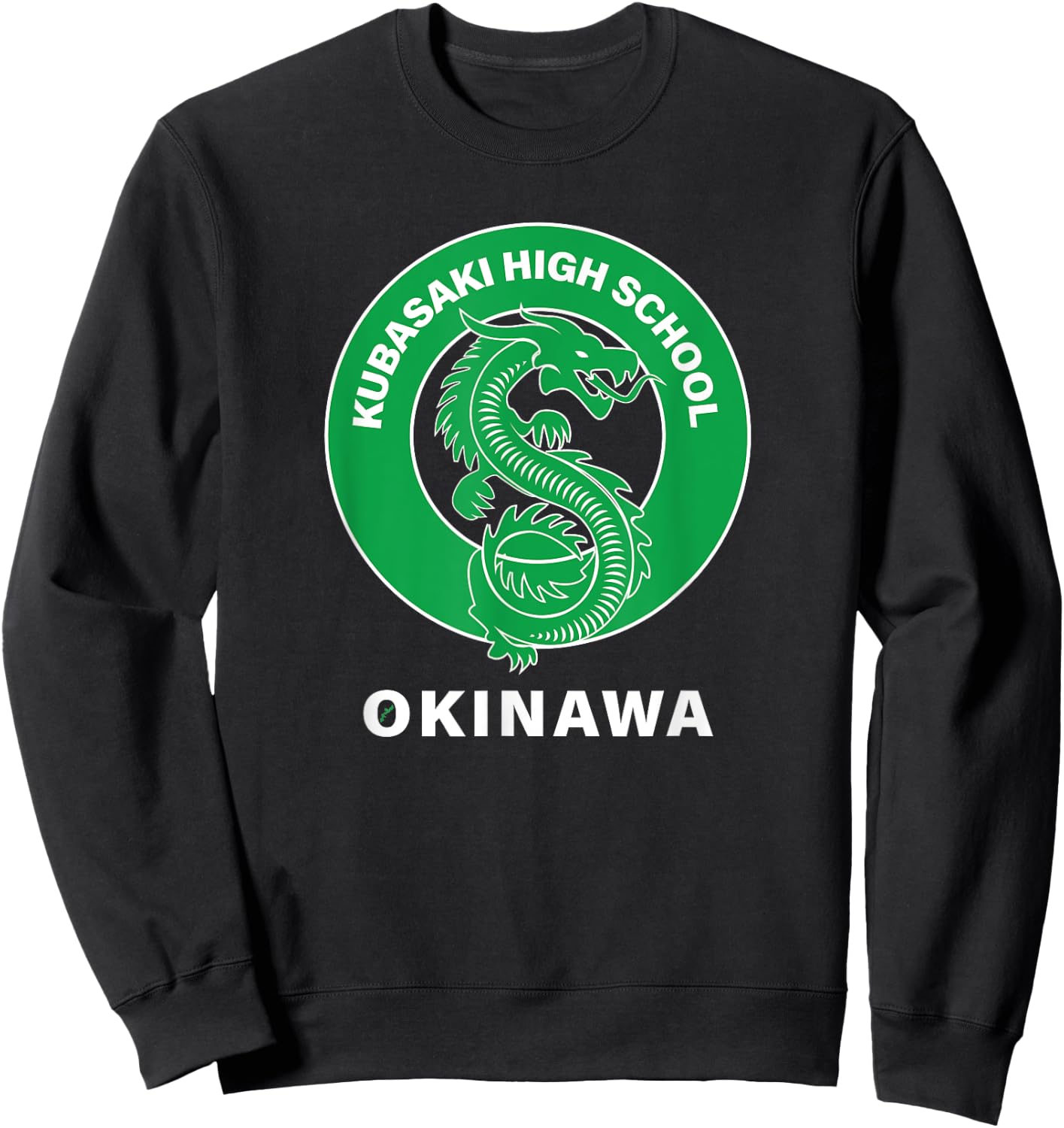 Kubasaki High Dragons Kubasaki Okinawa Island Okinawa Japan Sweatshirt - Sweatshirt | Black