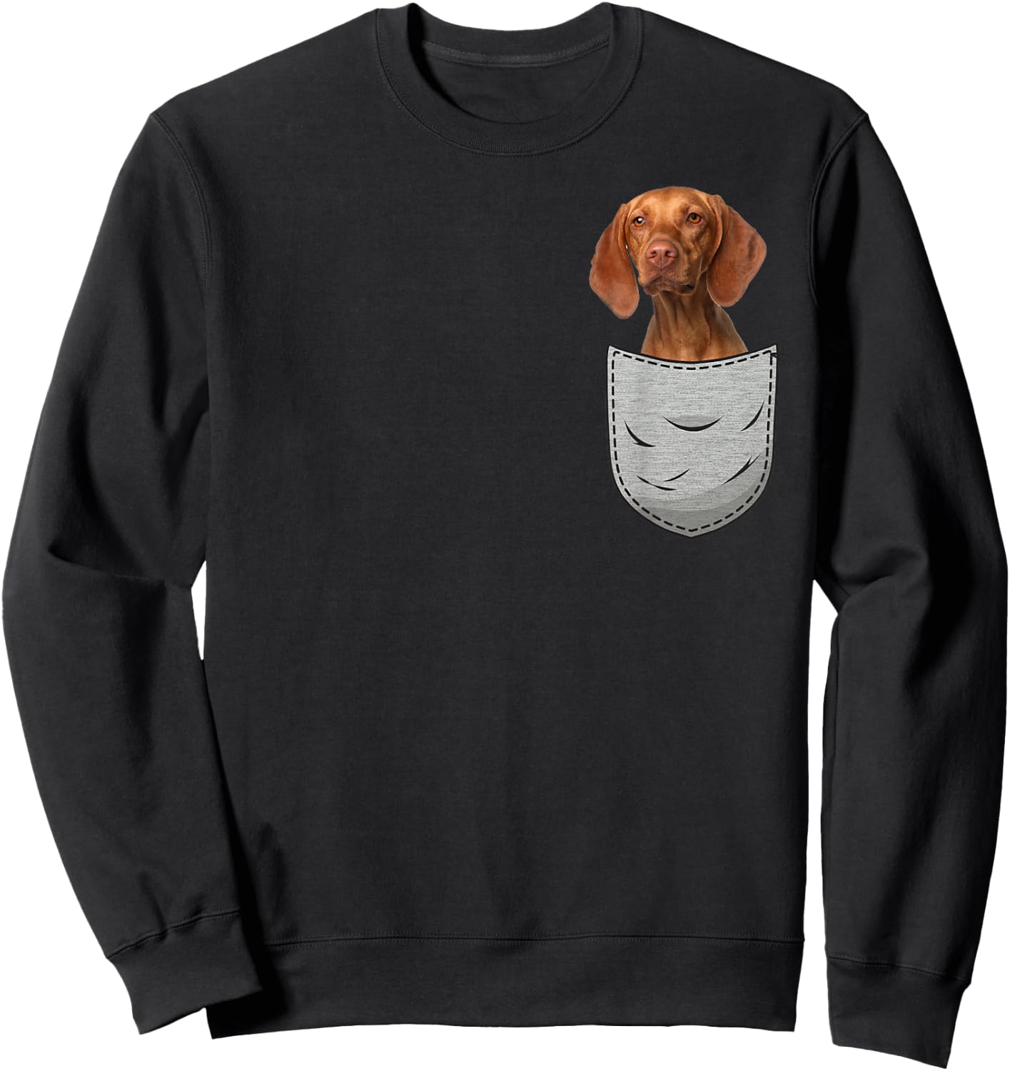 Magyar Vizsla Short Haired Hungarian Vorehand Dog Sweatshirt - Sweatshirt | Black
