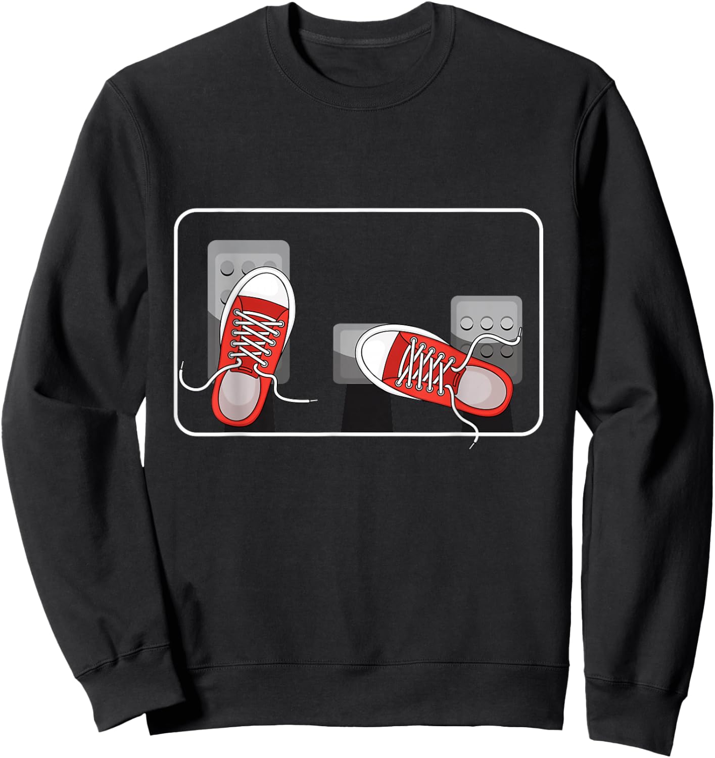 Three Pedals Manual Transmission Car Sweatshirt - Sweatshirt | Black