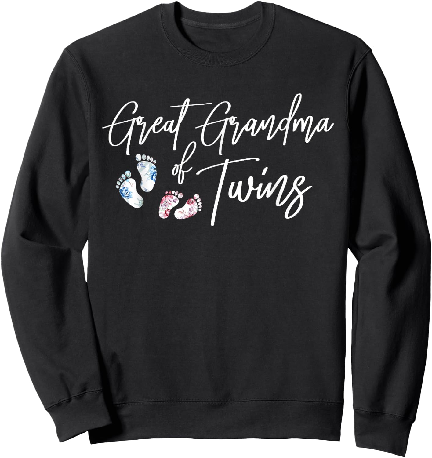 Great Grandma Of Twins Proud Twin Great Grandma Sweatshirt - Sweatshirt | Black