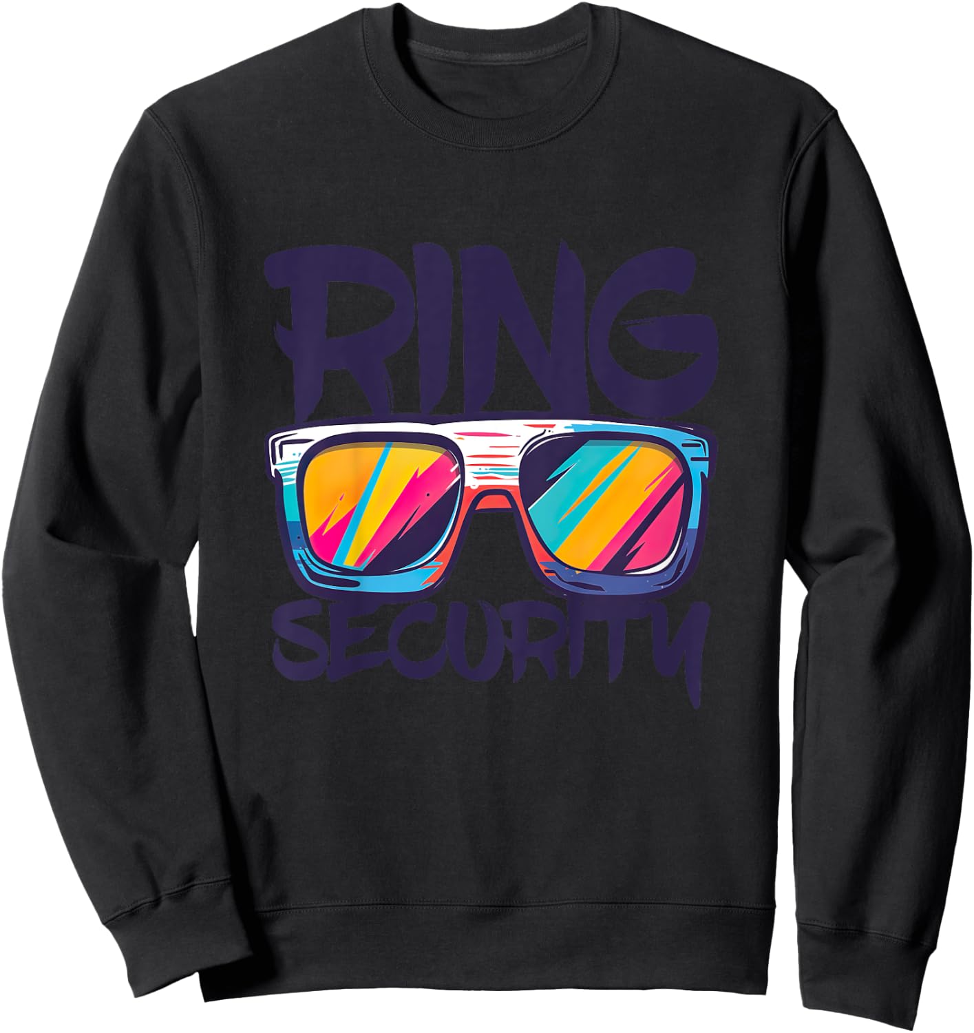 Kids Ring Security Shirt Kids Little Boys Ring Bearer Sweatshirt - Sweatshirt | Black
