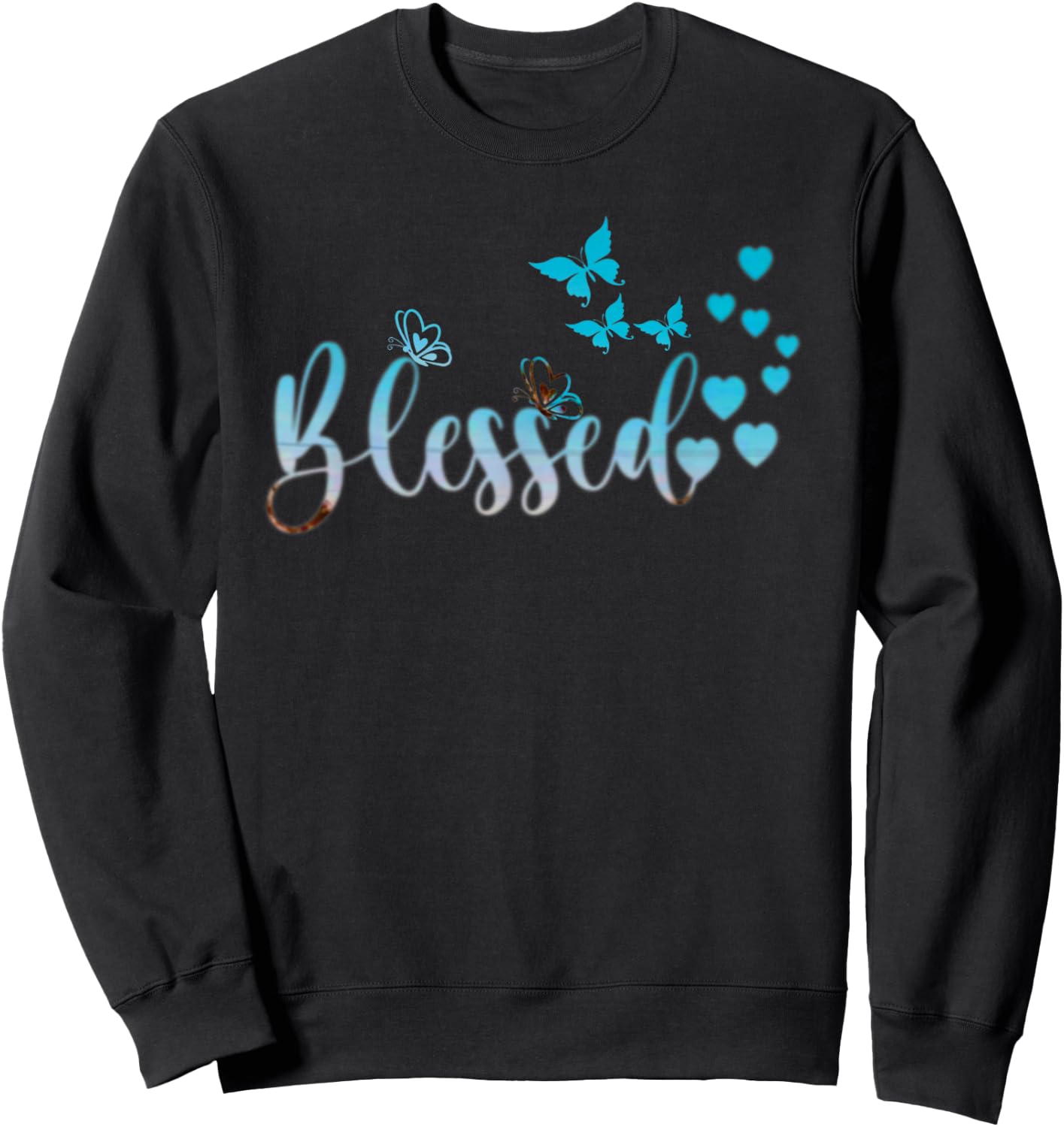 Blessed Beyond Measure Christian Faith Sweatshirt - Sweatshirt | Black