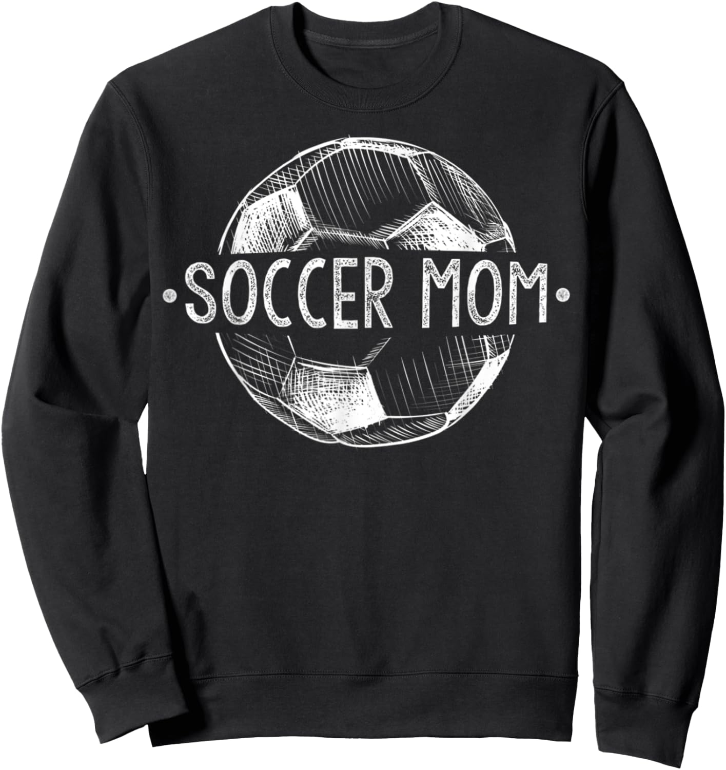 Soccer Mom Family Matching Team Player Gift Sport Lover Mama Sweatshirt - Sweatshirt | Black