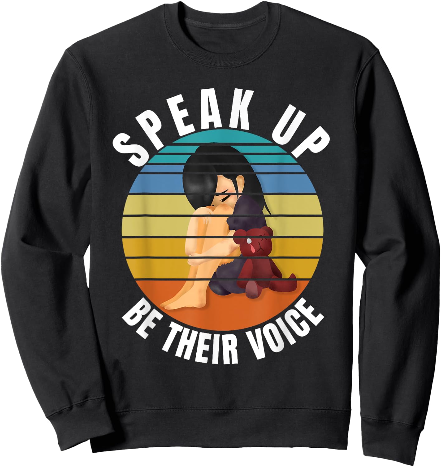 Stop Child Abuse - Save the Kids End Child Trafficking Sweatshirt - Sweatshirt | Black
