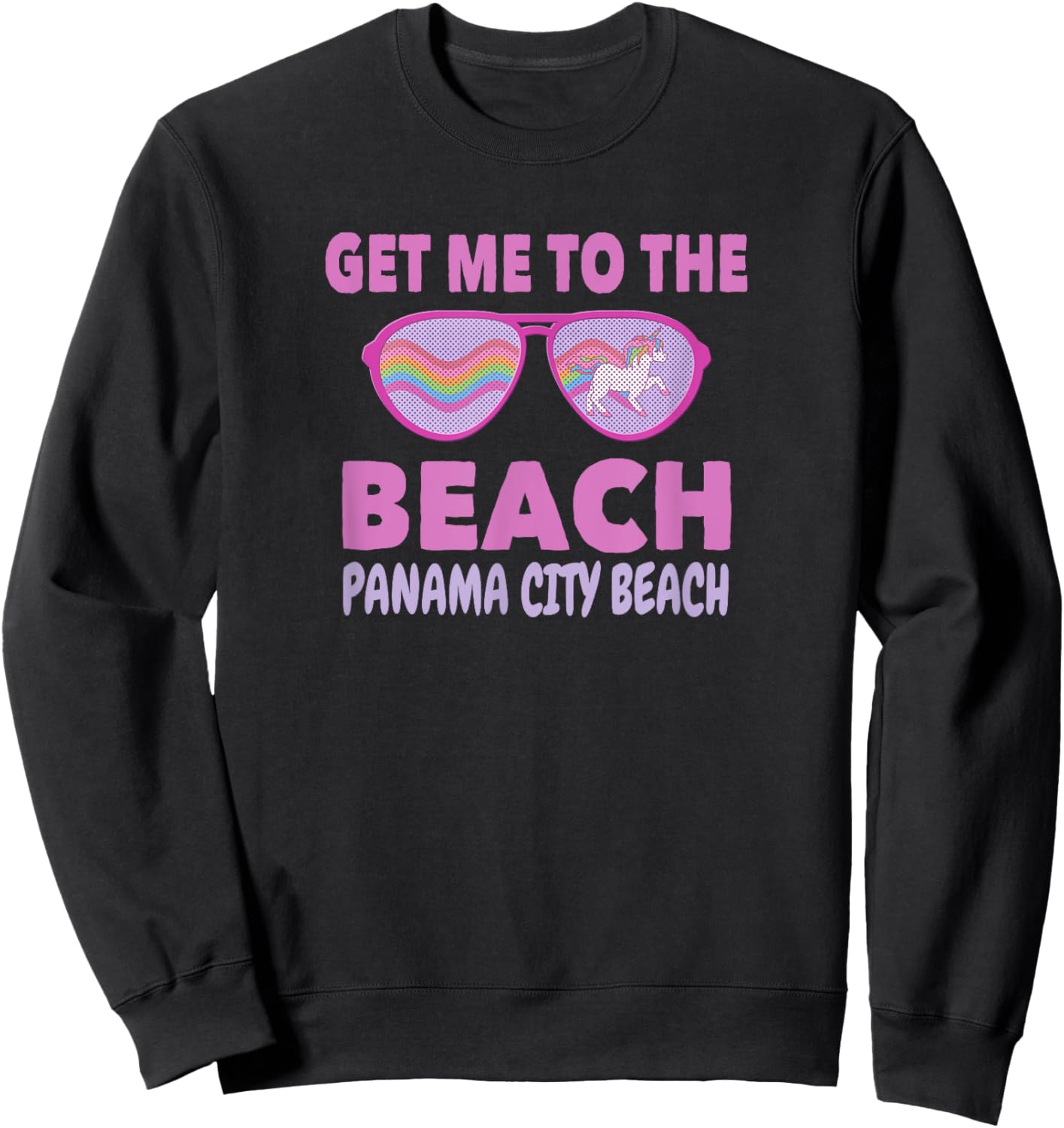 Panama City Beach Family Vacation Beach Souvenir Men Women Kids Sweatshirt - Sweatshirt | Black