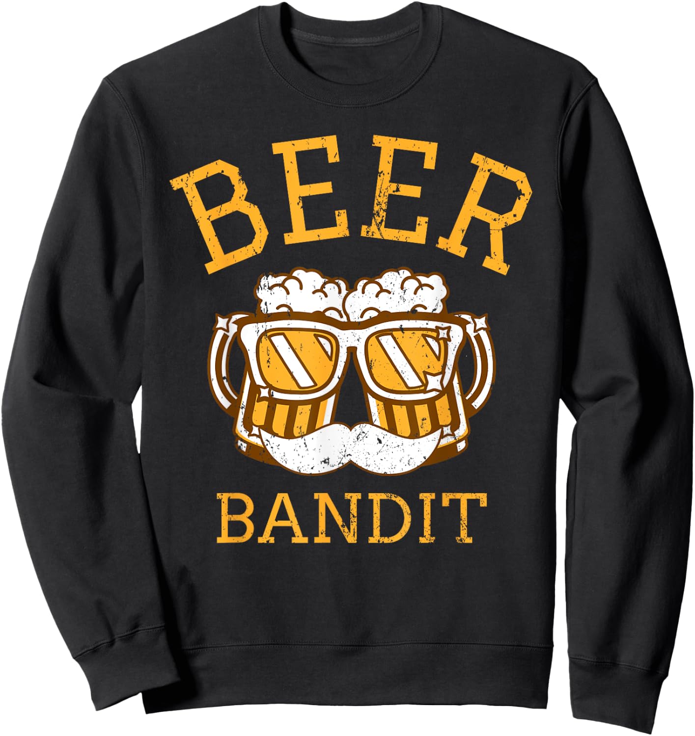 The Beer Bandit - Funny Beer Drinking Sweatshirt - Sweatshirt | Black