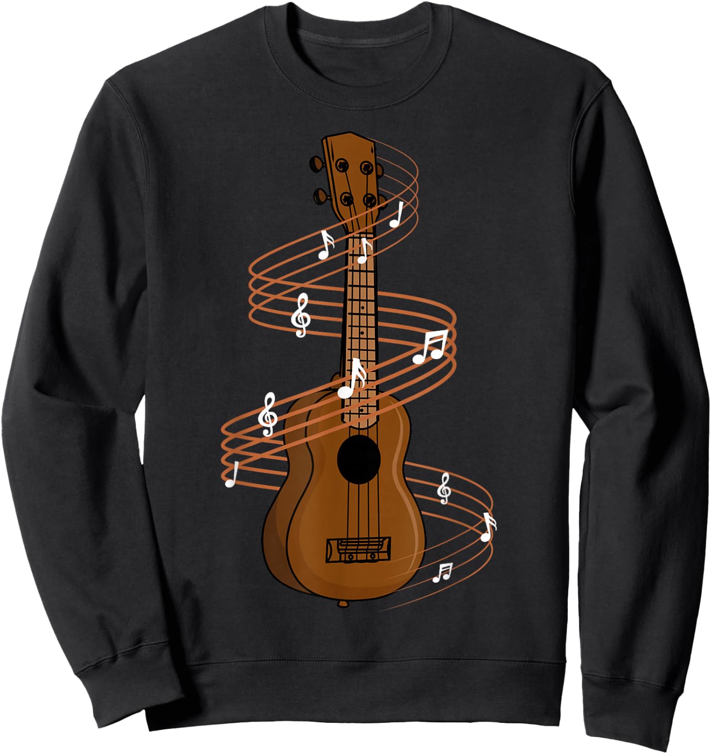 Ukulele Four String Instrument Sweatshirt - Sweatshirt | Black