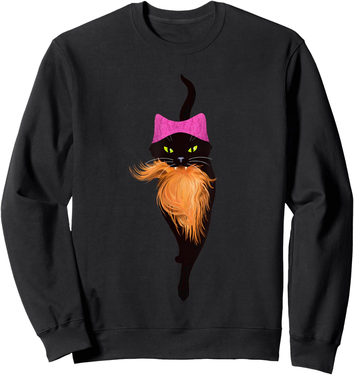 Good Pussy Cat USA Pink Pussy hat Kitty Sweatshirt - Sweatshirt | Black
