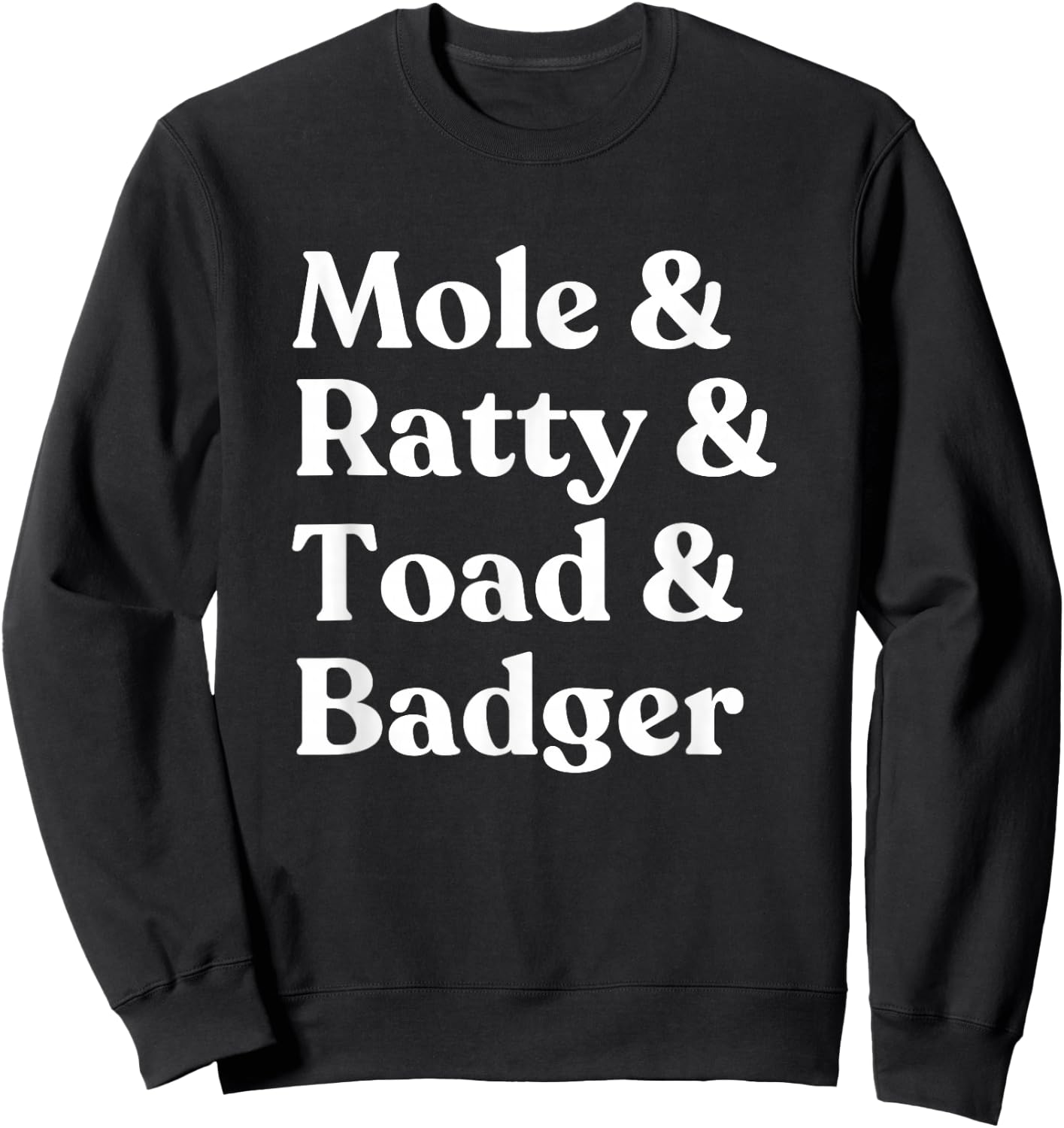Wind in the Willows Character Sweatshirt - Sweatshirt | Black