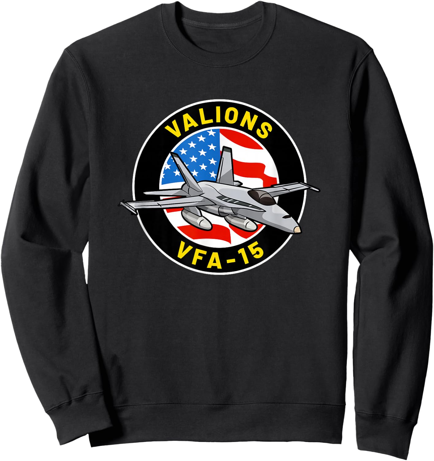 VFA-15 Squadron F-18 Super Hornet Sweatshirt - Sweatshirt | Black