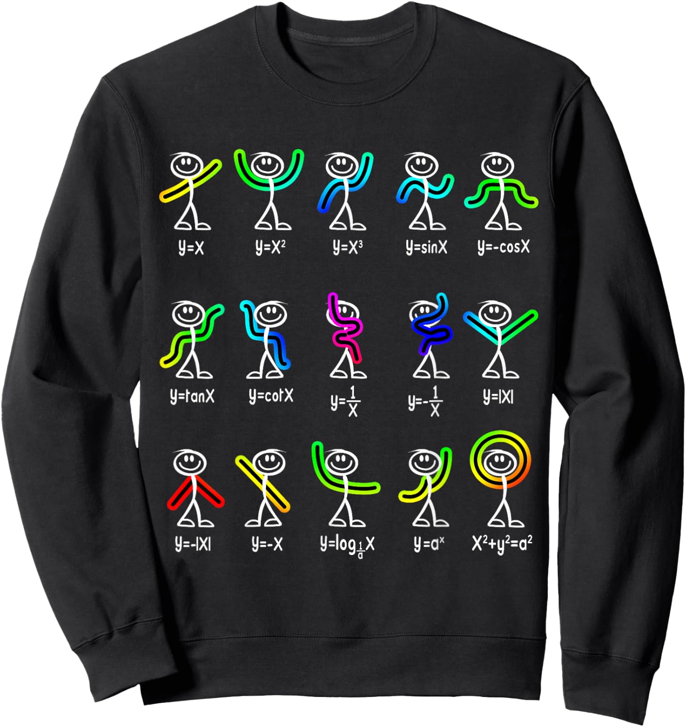 Funny Algebra Dance Function Math Teacher Geek Gift Small Sweatshirt - Sweatshirt | Black