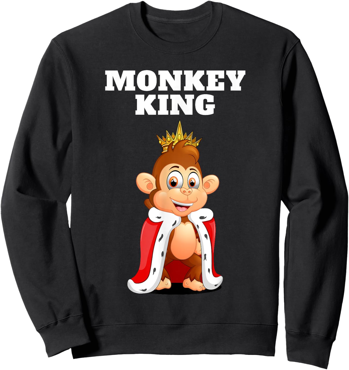 Monkey King | Boys Monkey | Monkey Sweatshirt - Sweatshirt | Black