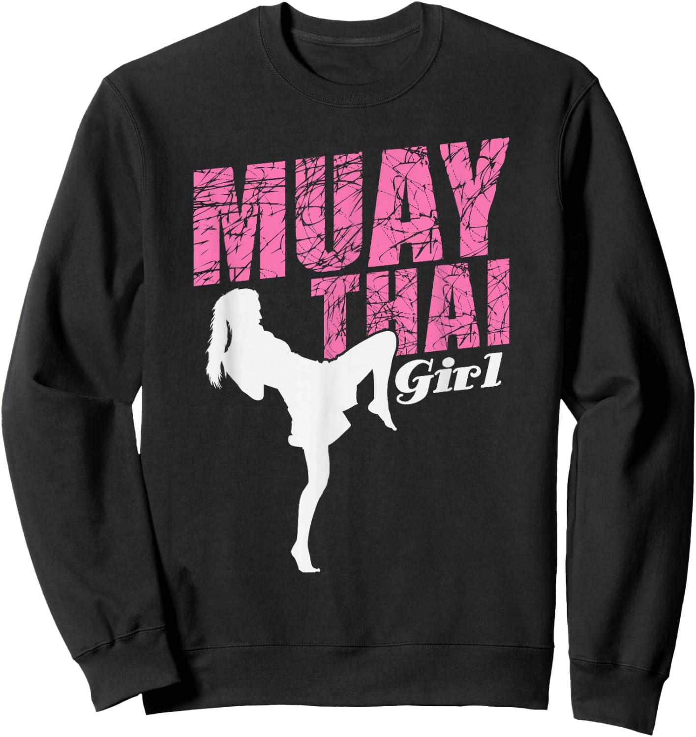 Muay Thai Girl Sweatshirt - Sweatshirt | Black
