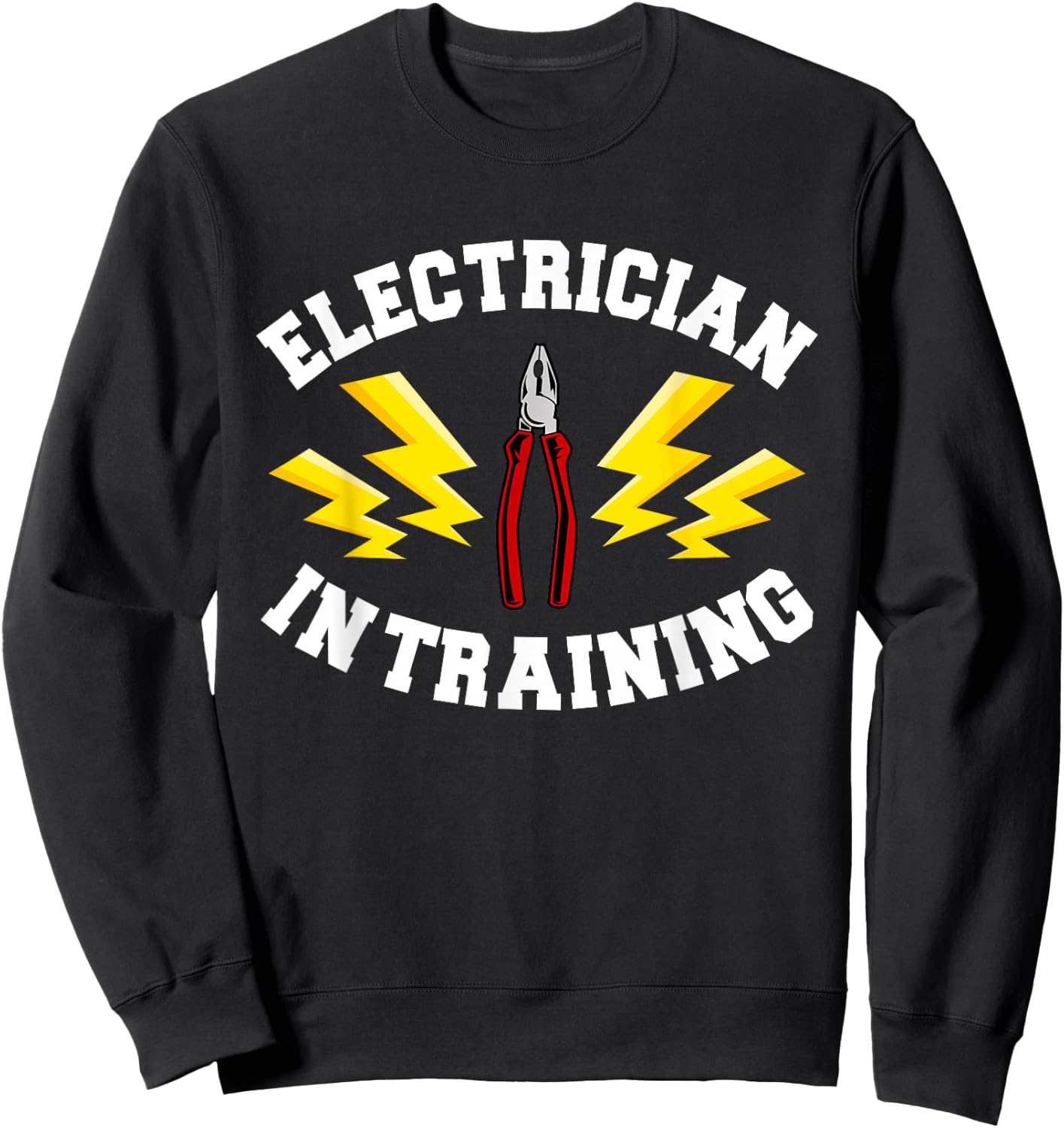 Electrician In Training Electrical Technician Electronics Sweatshirt - Sweatshirt | Black