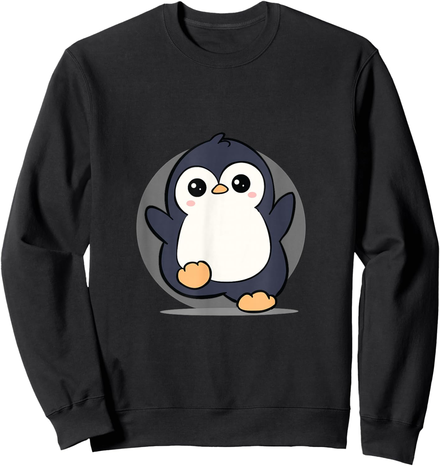 Chibi Penguin Zookeeper kawaii Animal Anime Lover Sweatshirt - Sweatshirt | Black