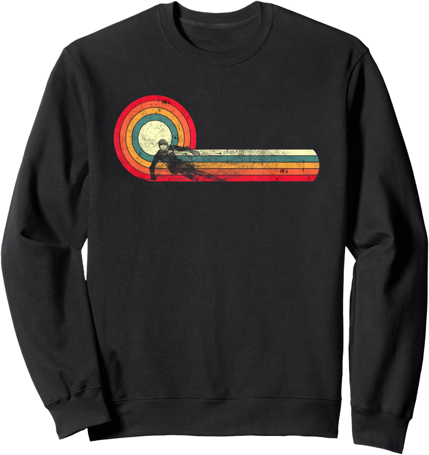Funny Retro Ski Vintage 80s 90s Skiing Downhill Freestyle Sweatshirt - Sweatshirt | Black