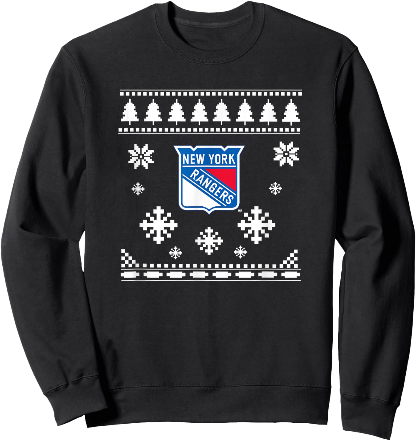 New York Rangers Ugly Christmas Sweater Holidaze Sweatshirt - Sweatshirt | Black