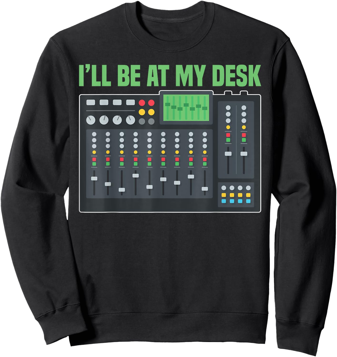Sound Mixer Audio Engineer Mixing Board Sweatshirt - Sweatshirt | Black