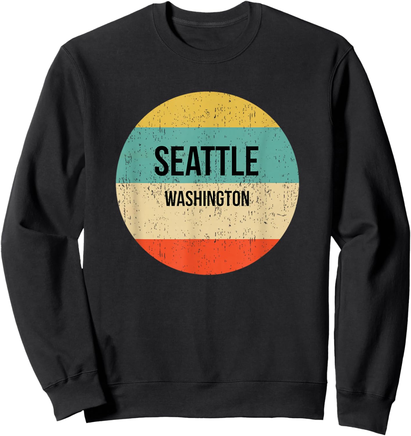 Seattle Washington Shirt | Seattle Sweatshirt - Sweatshirt | Black