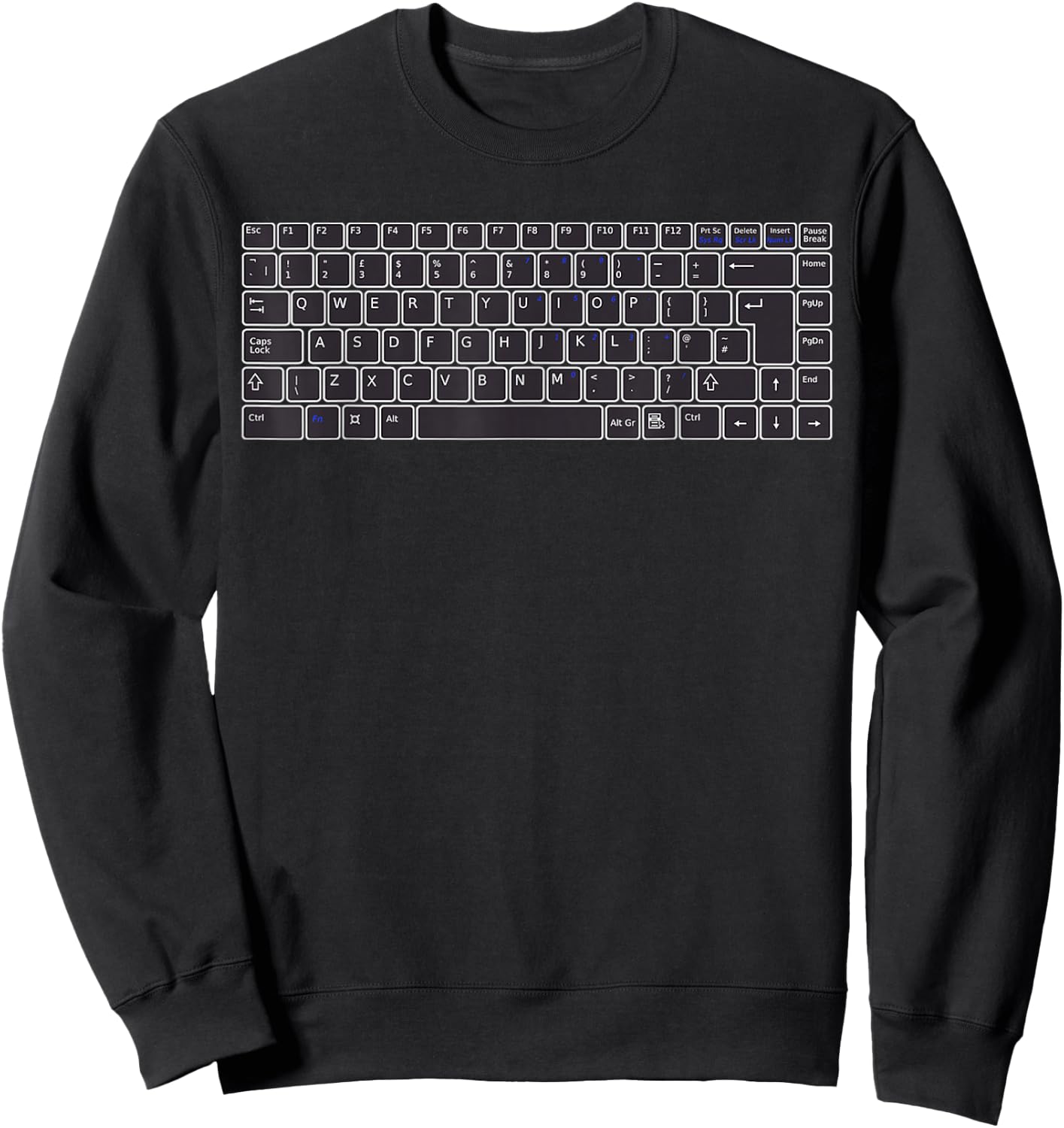 PC Computer Keyboard Buttons Sweatshirt - Sweatshirt | Black