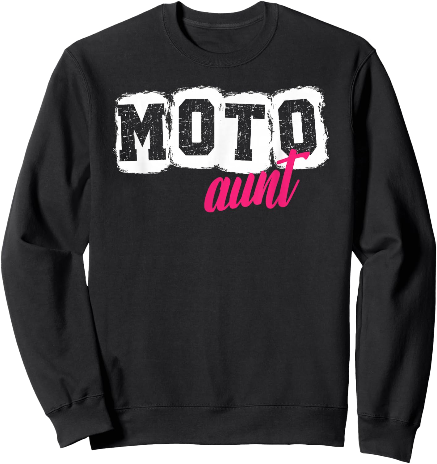 Moto Aunt Motocross Aunt Motocross Rider Aunt Sweatshirt - Sweatshirt | Black