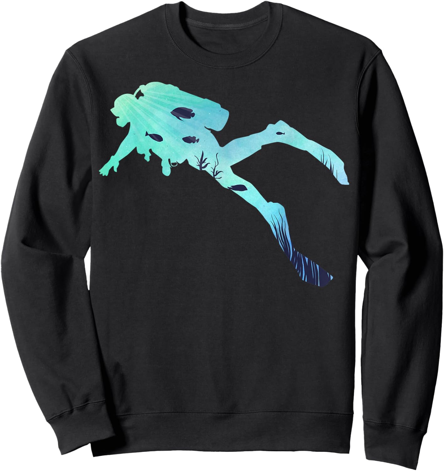 Scuba Diving | Diving Under Water Gifts | Scuba Diver Sweatshirt - Sweatshirt | Black