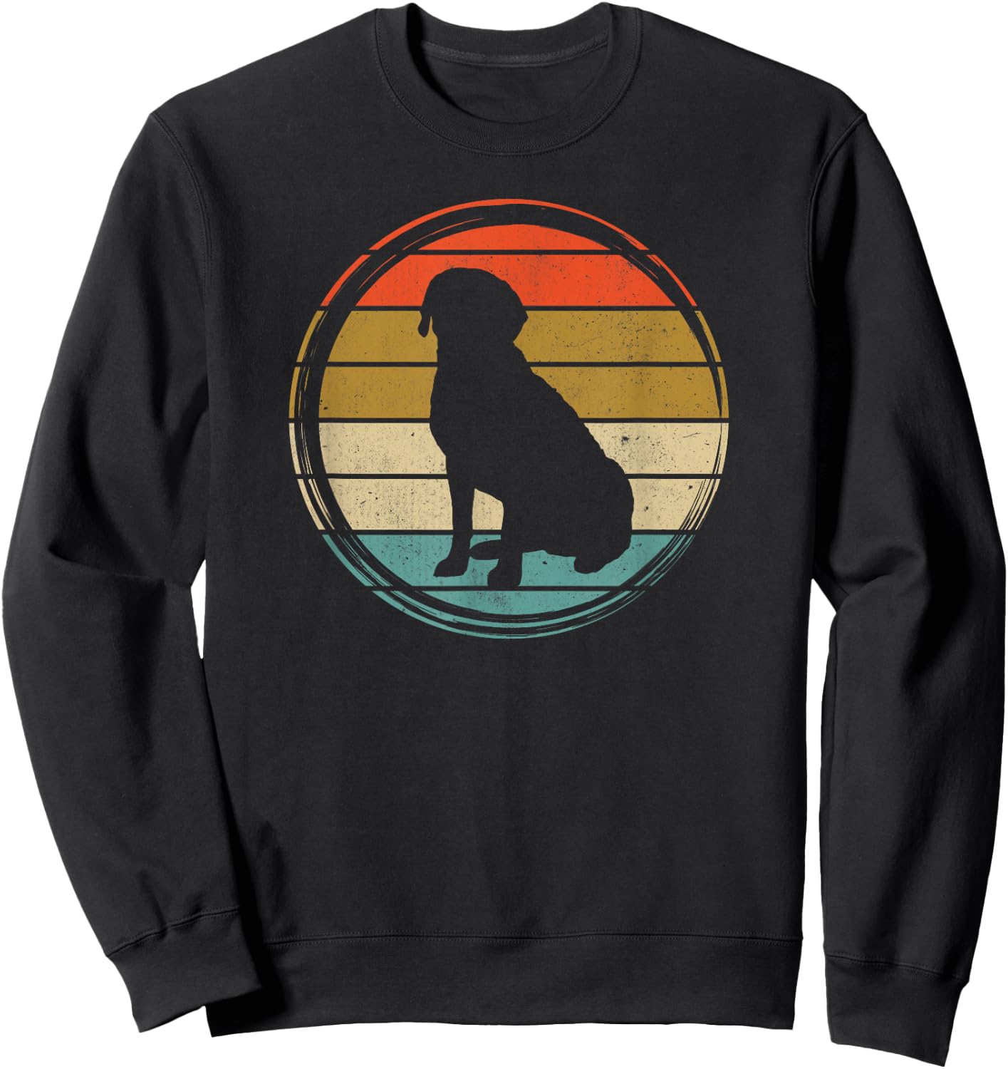 Black Yellow Chocolate Lab Vintage Labrador Men Women Kids Sweatshirt - Sweatshirt | Black