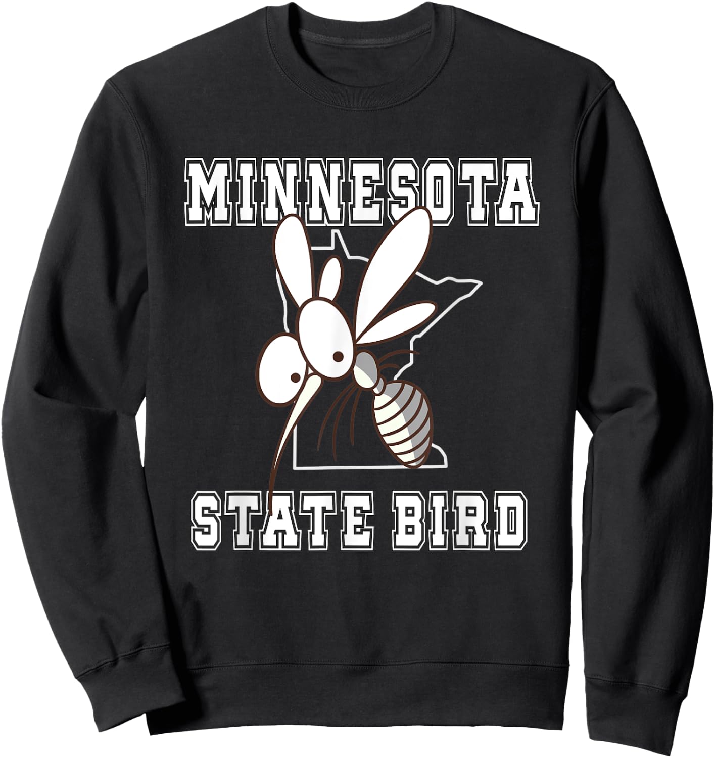 Minnesota State Bird Mosquitoes Sweatshirt - Sweatshirt | Black