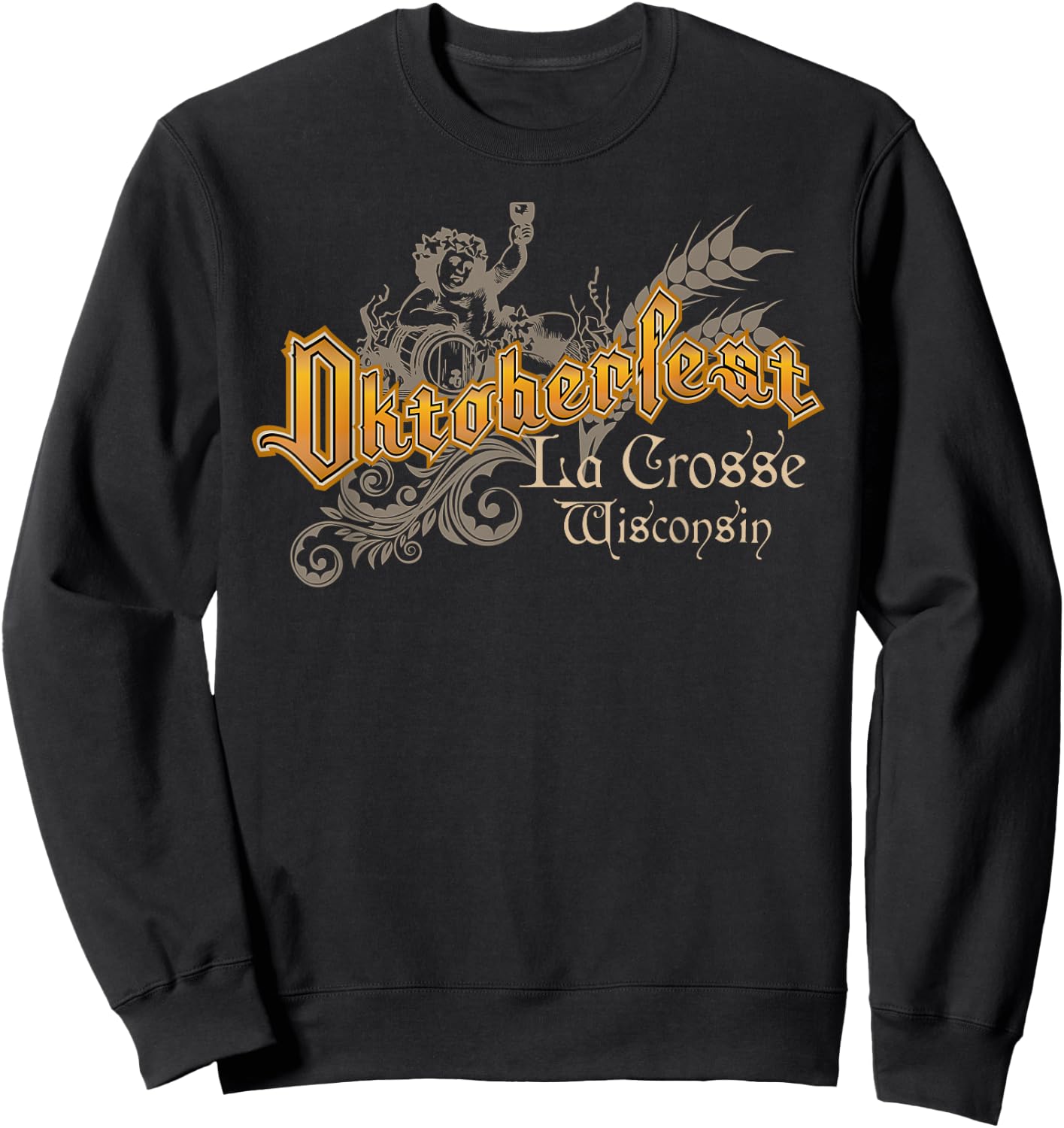 Oktoberfest La Crosse Wisconsin Octoberfest Beer Lovers Sweatshirt - Sweatshirt | Black