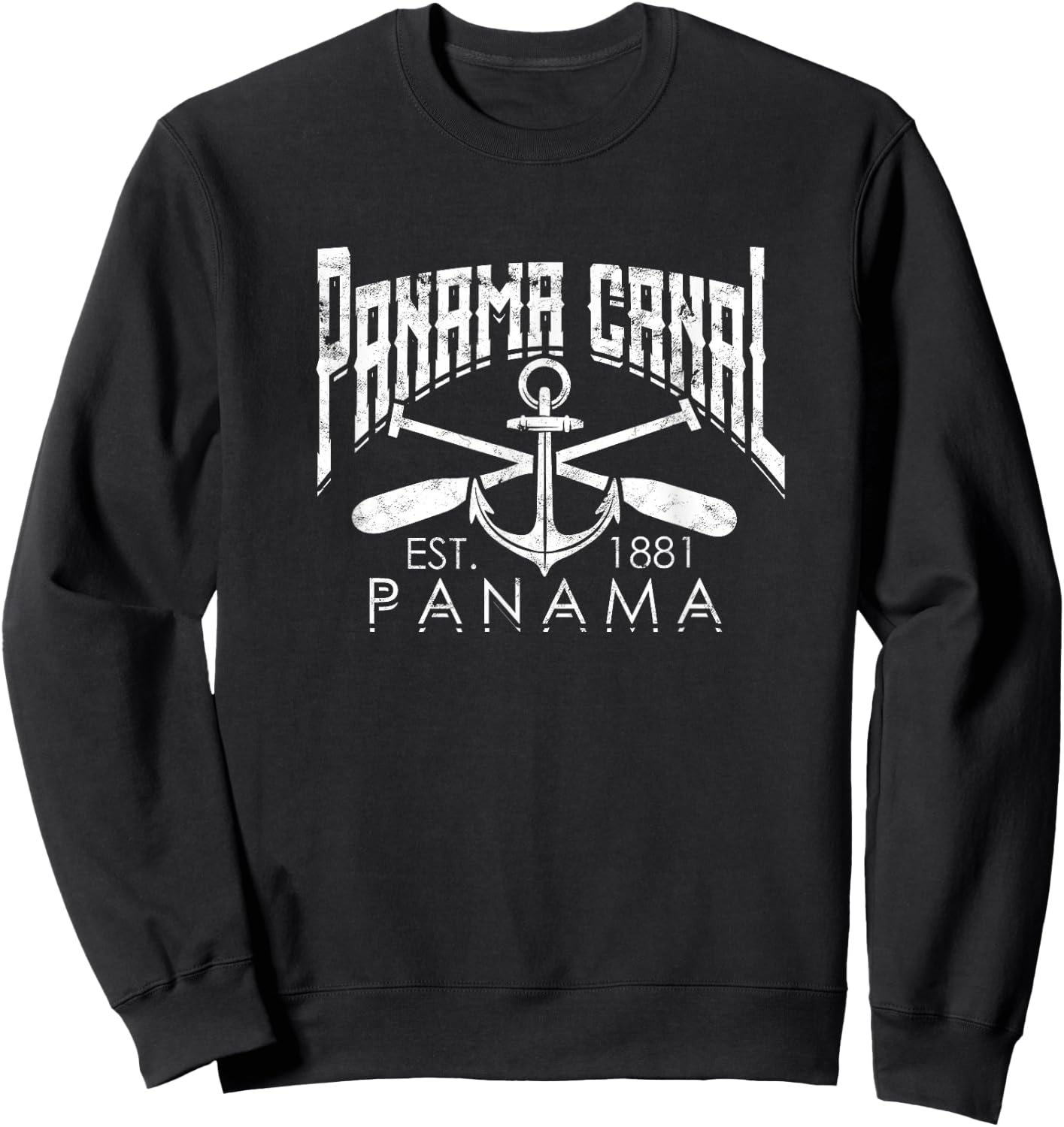 Panama canal - Central America Pacific Ocean Traveling Beach Men Women Sweatshirt - Sweatshirt | Black
