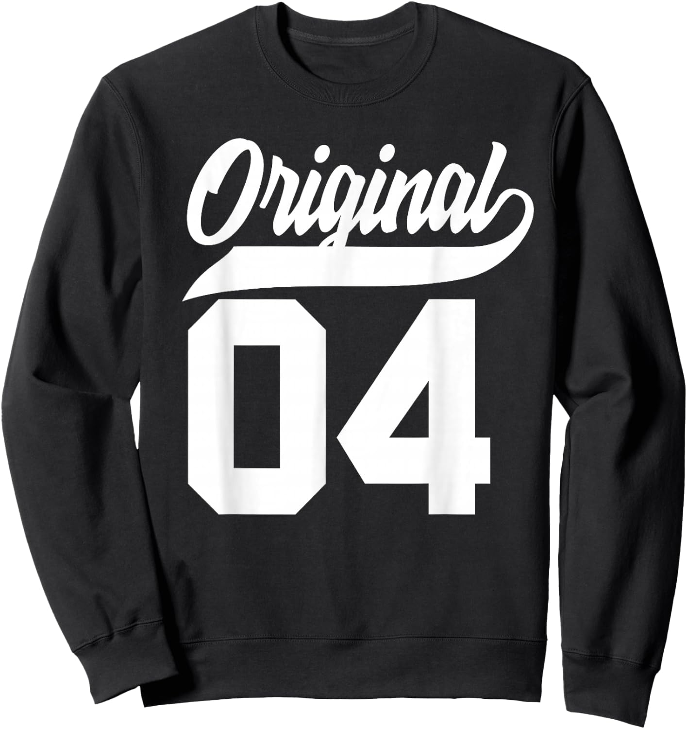 22nd Birthday Gift Boys Girls Original Vintage Born 2004 Sweatshirt - Sweatshirt | Black