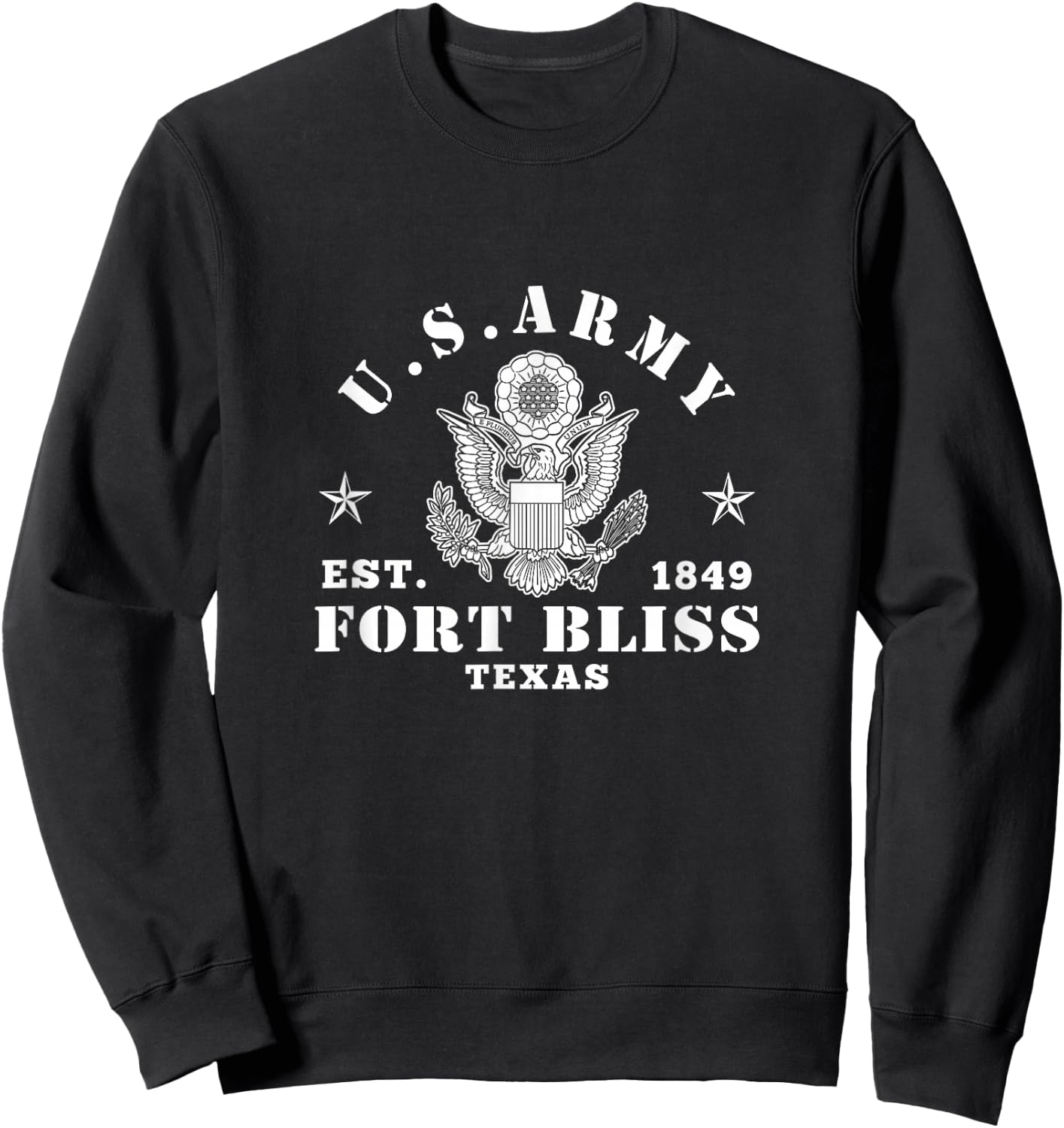 Fort Bliss Texas US Army Base Sweatshirt - Sweatshirt | Black