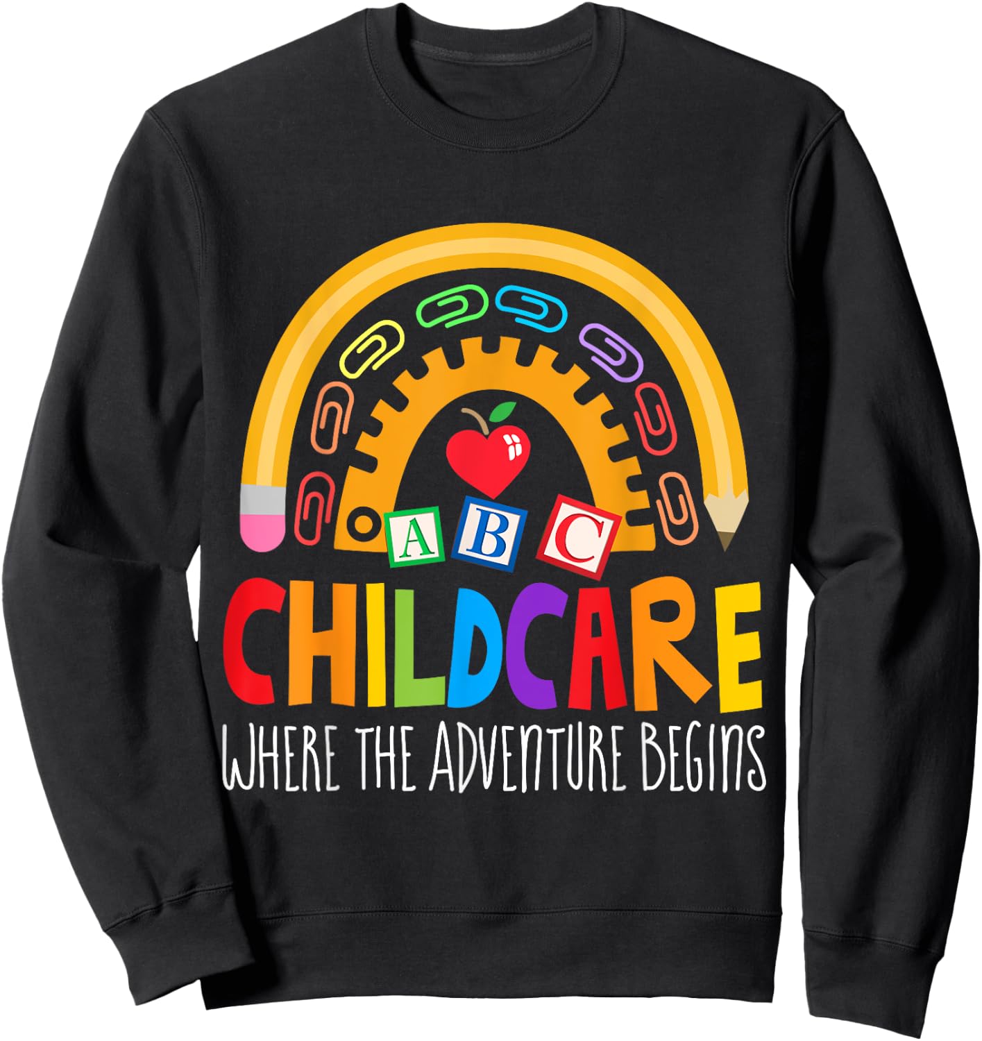 Childcare Director Daycare Crew School Provider Teacher Sweatshirt - Sweatshirt | Black